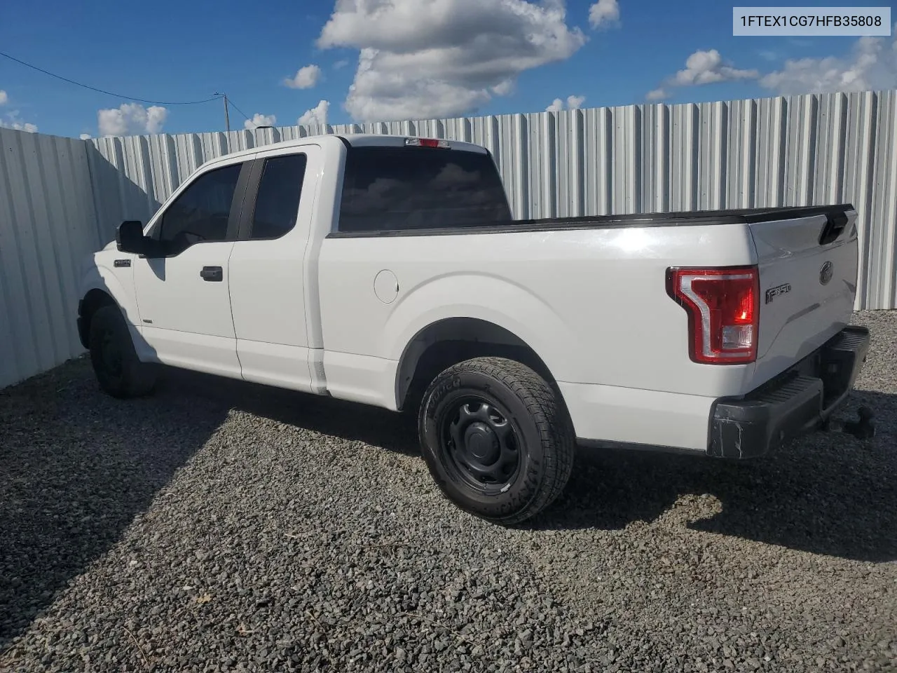 2017 Ford F150 Super Cab VIN: 1FTEX1CG7HFB35808 Lot: 78007674