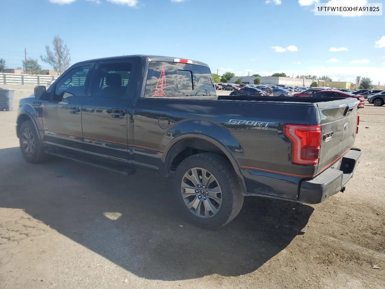 2017 Ford F150 Supercrew VIN: 1FTFW1EGXHFA91825 Lot: 78072724