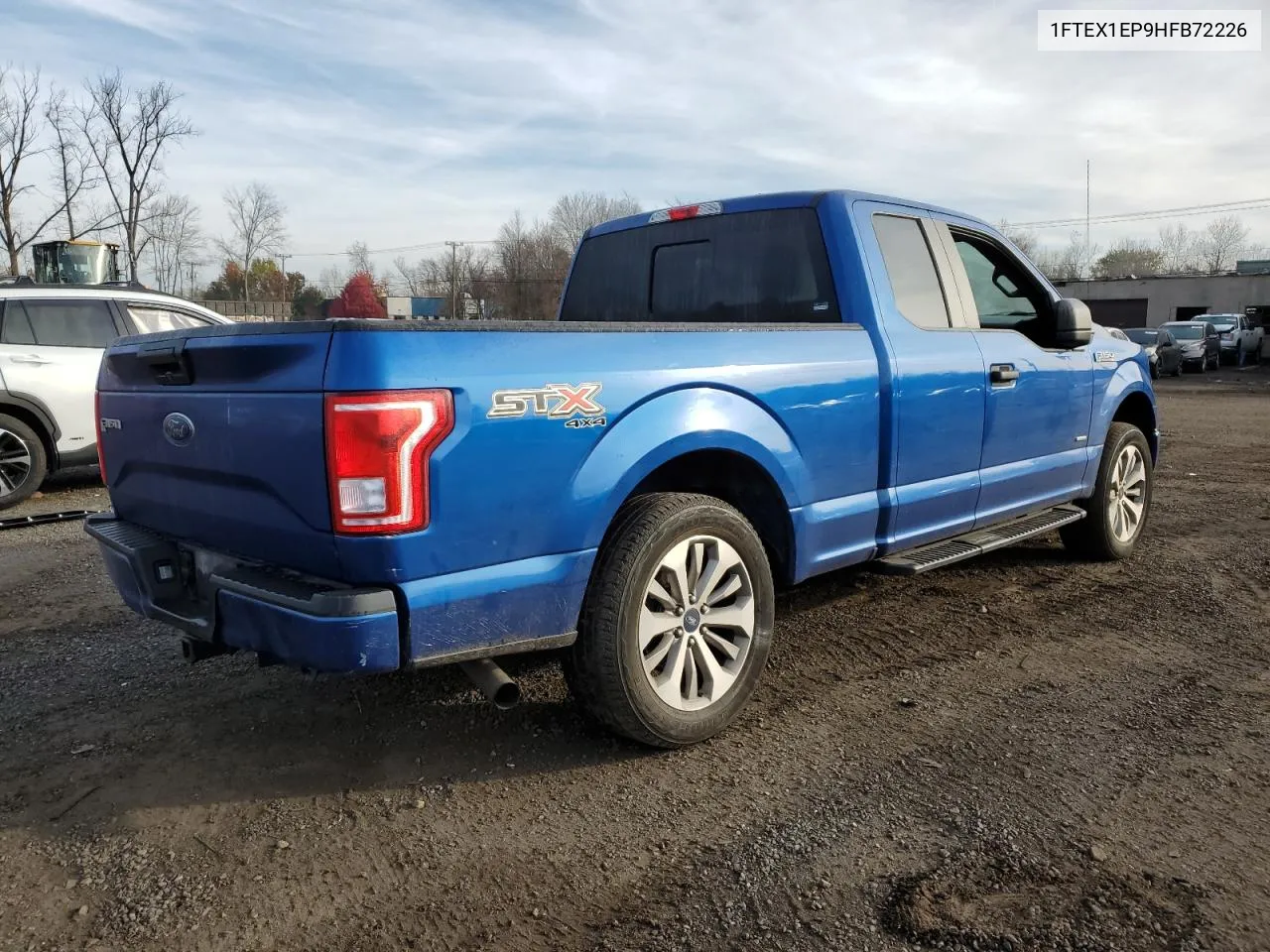 2017 Ford F150 Super Cab VIN: 1FTEX1EP9HFB72226 Lot: 78416894