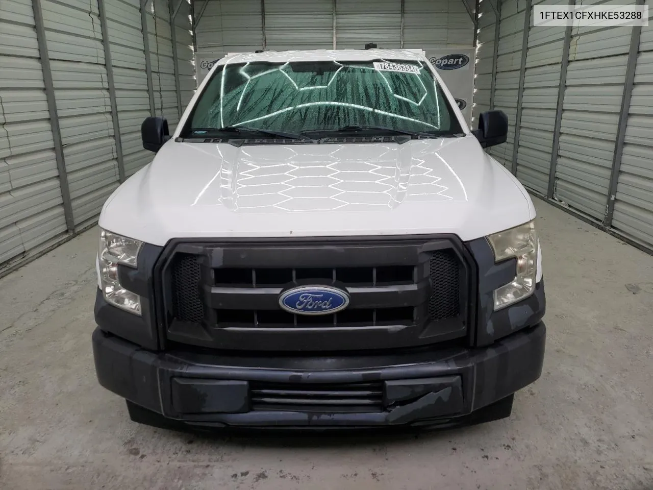 2017 Ford F150 Super Cab VIN: 1FTEX1CFXHKE53288 Lot: 78436334