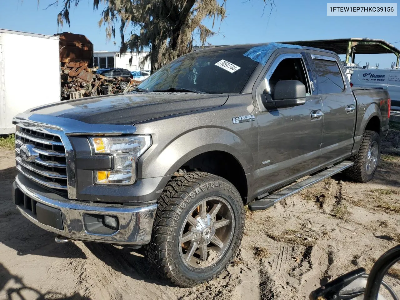 2017 Ford F150 Supercrew VIN: 1FTEW1EP7HKC39156 Lot: 78597744