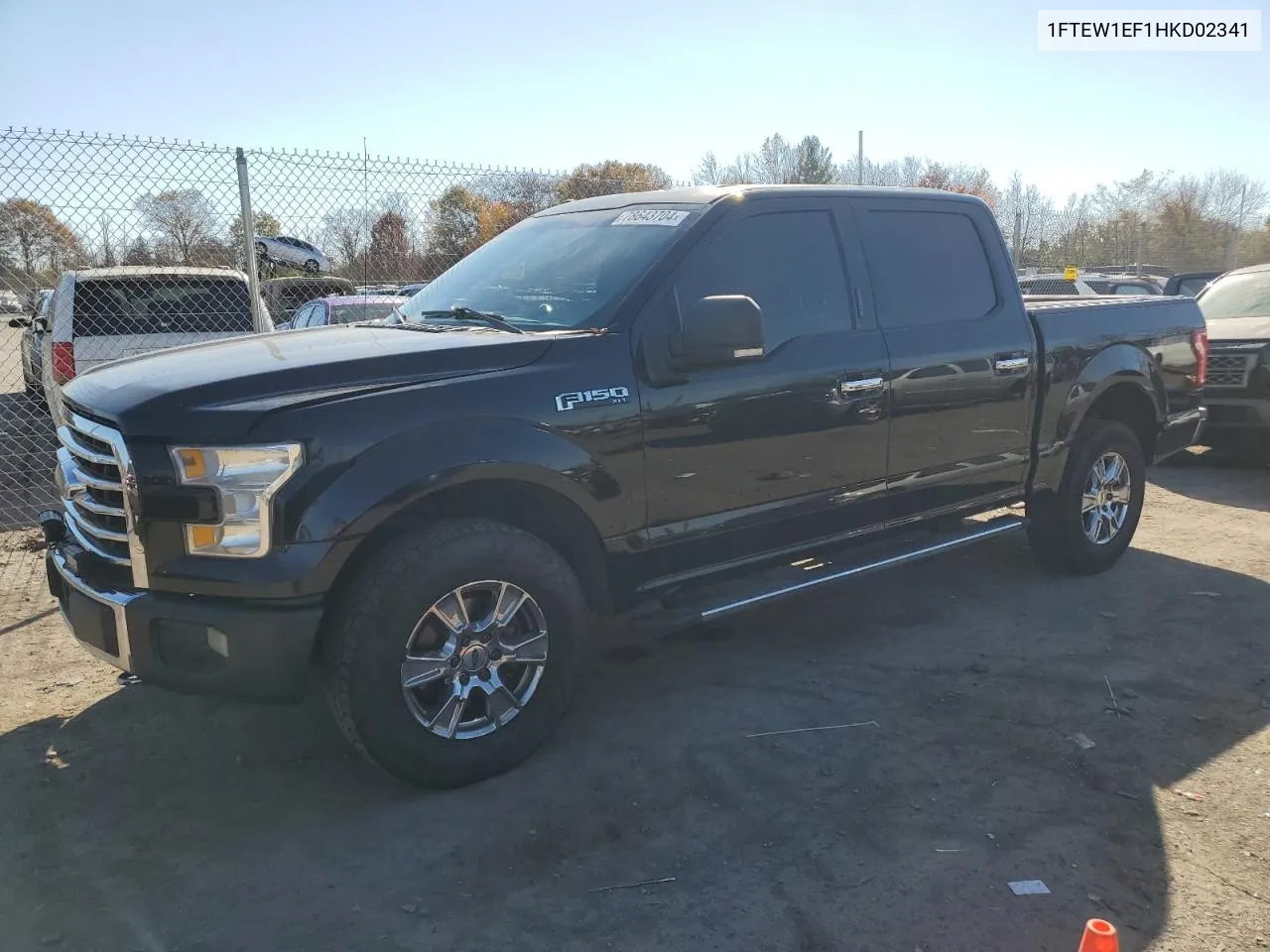 2017 Ford F150 Supercrew VIN: 1FTEW1EF1HKD02341 Lot: 78643704