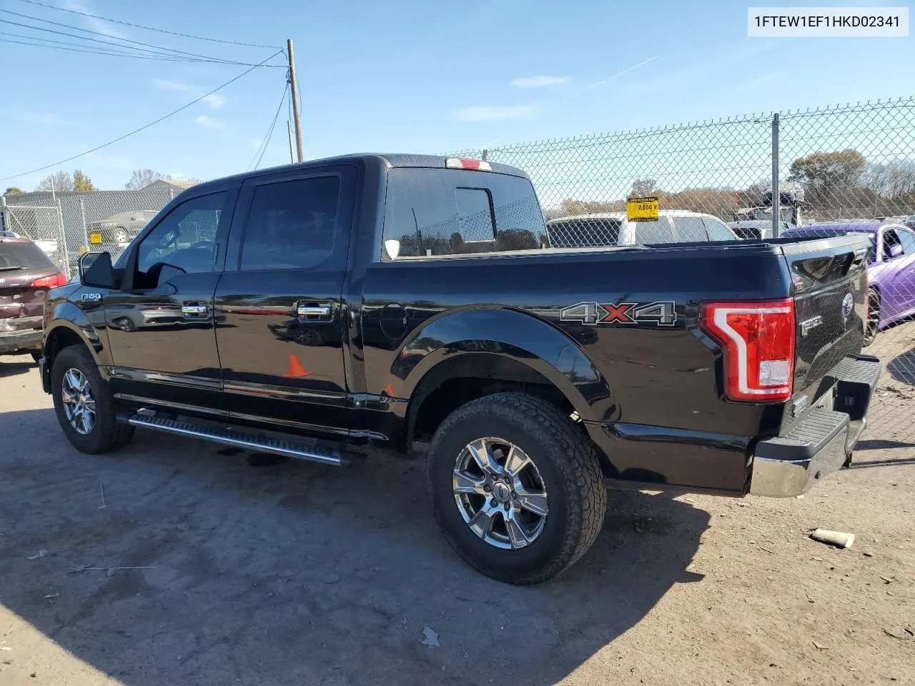 2017 Ford F150 Supercrew VIN: 1FTEW1EF1HKD02341 Lot: 78643704