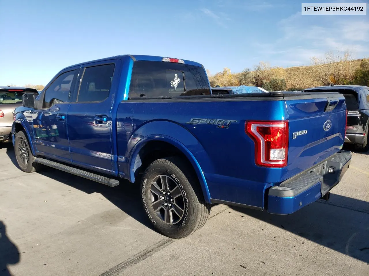 2017 Ford F150 Supercrew VIN: 1FTEW1EP3HKC44192 Lot: 78701514