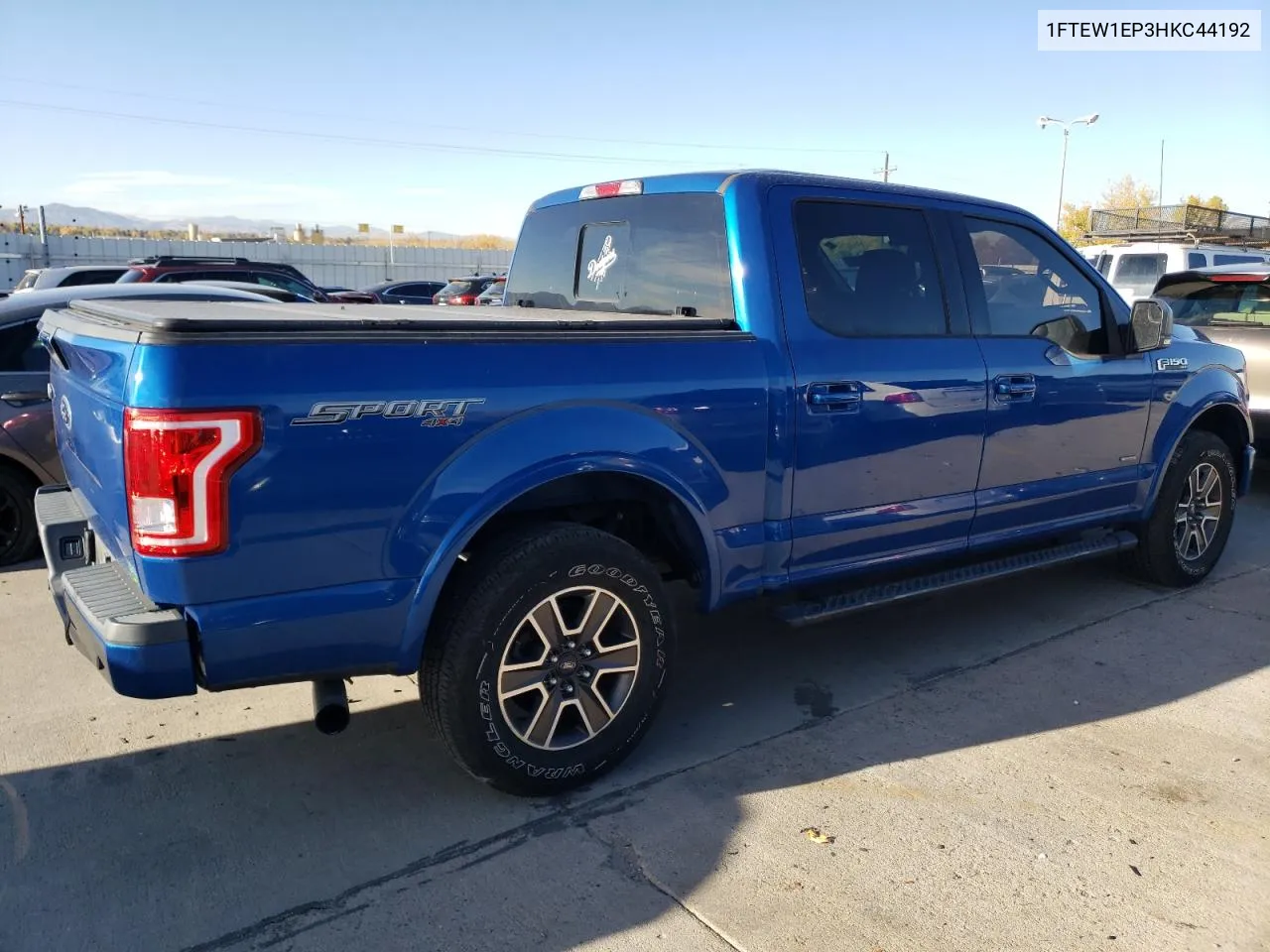 2017 Ford F150 Supercrew VIN: 1FTEW1EP3HKC44192 Lot: 78701514