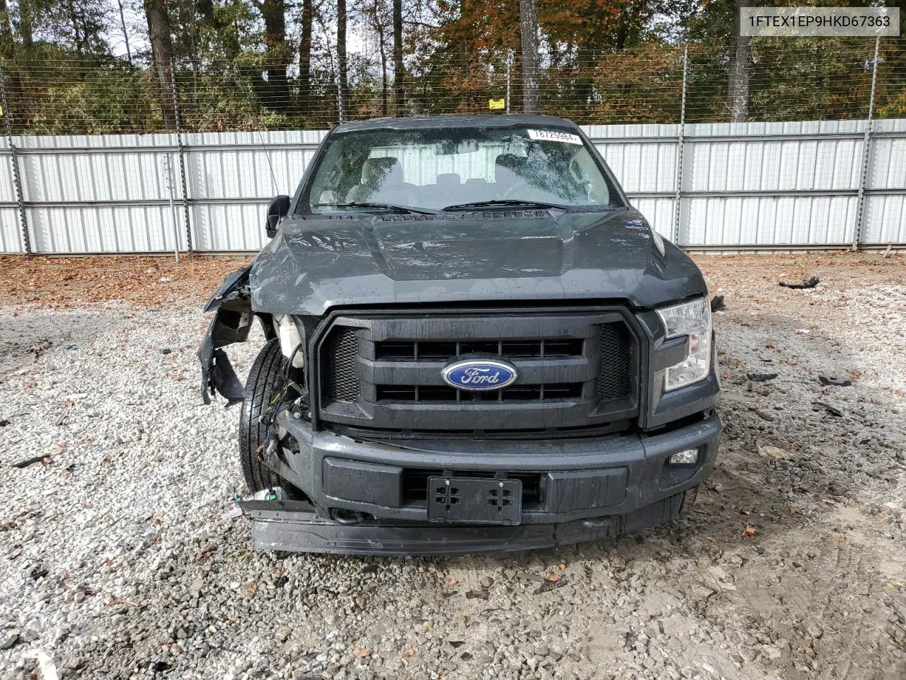 2017 Ford F150 Super Cab VIN: 1FTEX1EP9HKD67363 Lot: 78725984