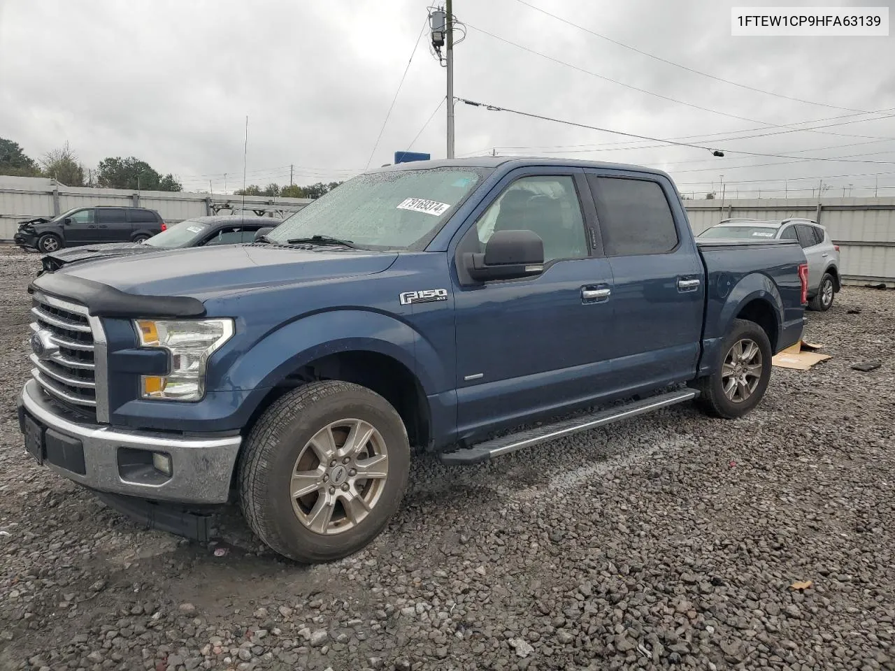 2017 Ford F150 Supercrew VIN: 1FTEW1CP9HFA63139 Lot: 79169374