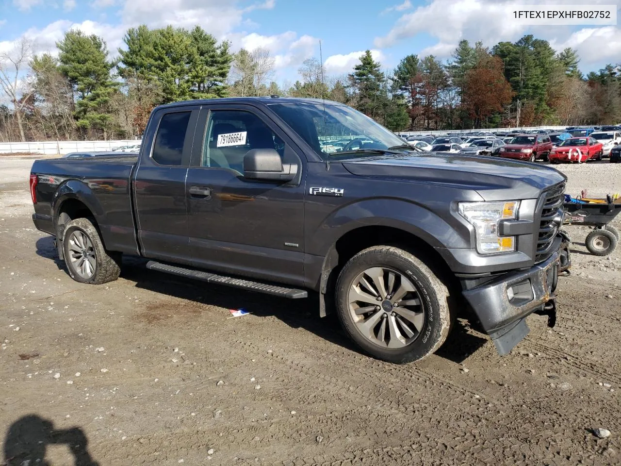 1FTEX1EPXHFB02752 2017 Ford F150 Super Cab