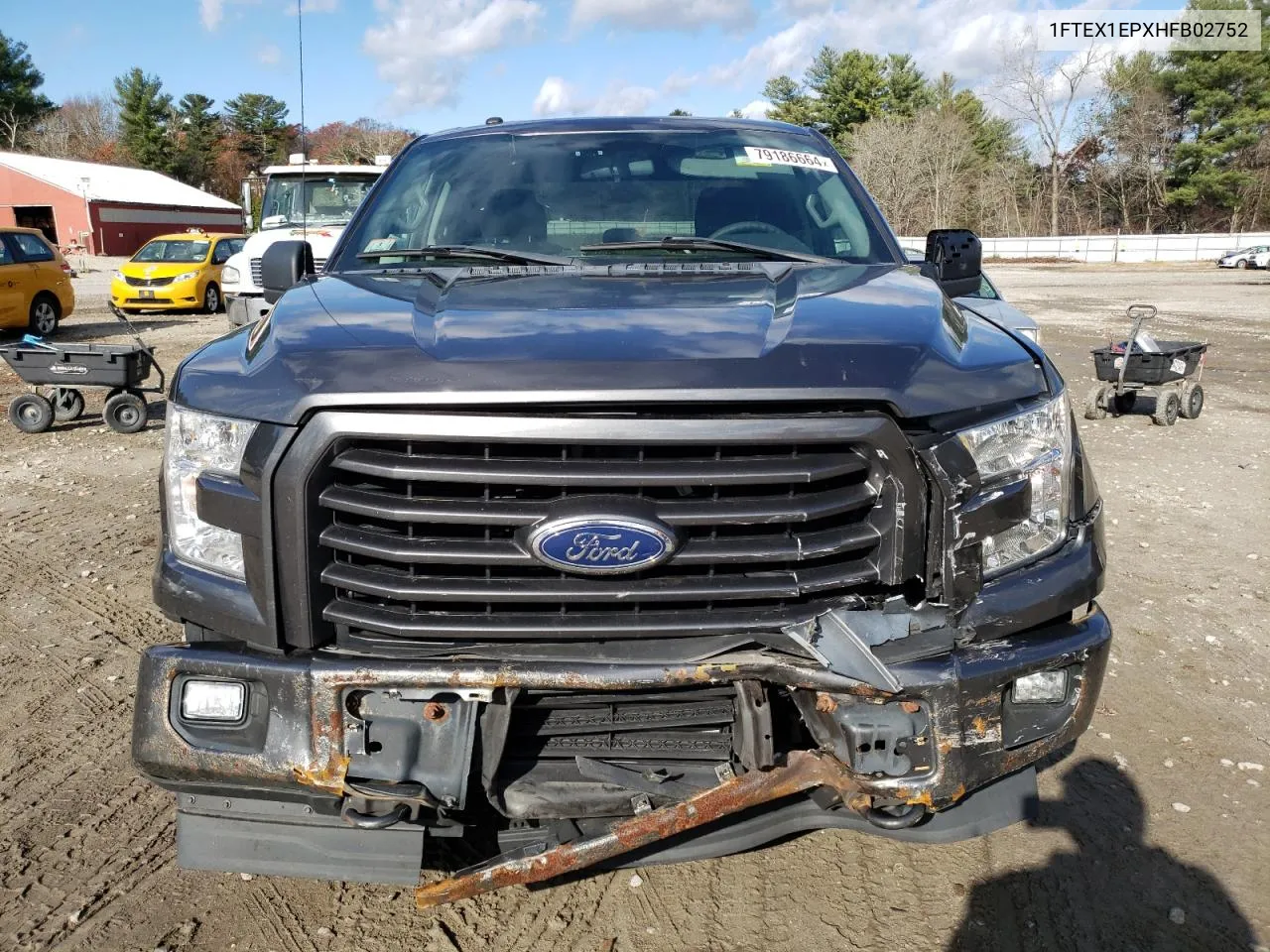 1FTEX1EPXHFB02752 2017 Ford F150 Super Cab