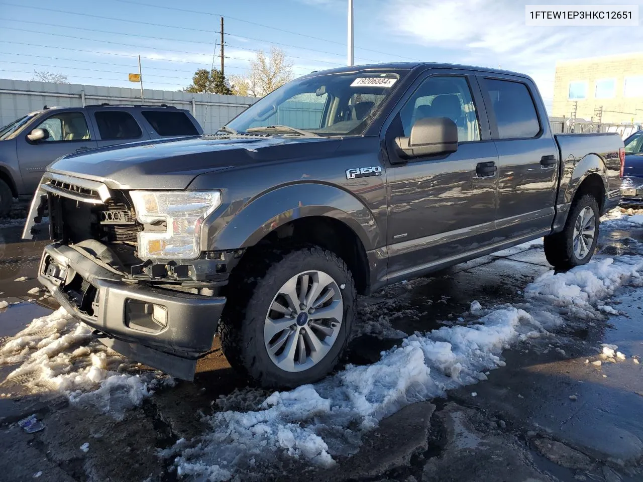 2017 Ford F150 Supercrew VIN: 1FTEW1EP3HKC12651 Lot: 79206884