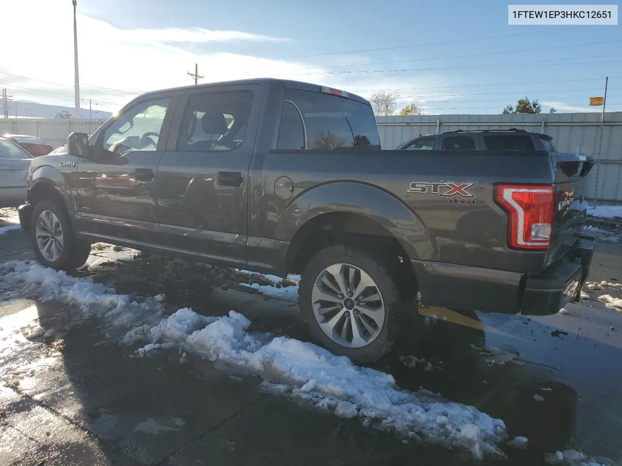 2017 Ford F150 Supercrew VIN: 1FTEW1EP3HKC12651 Lot: 79206884