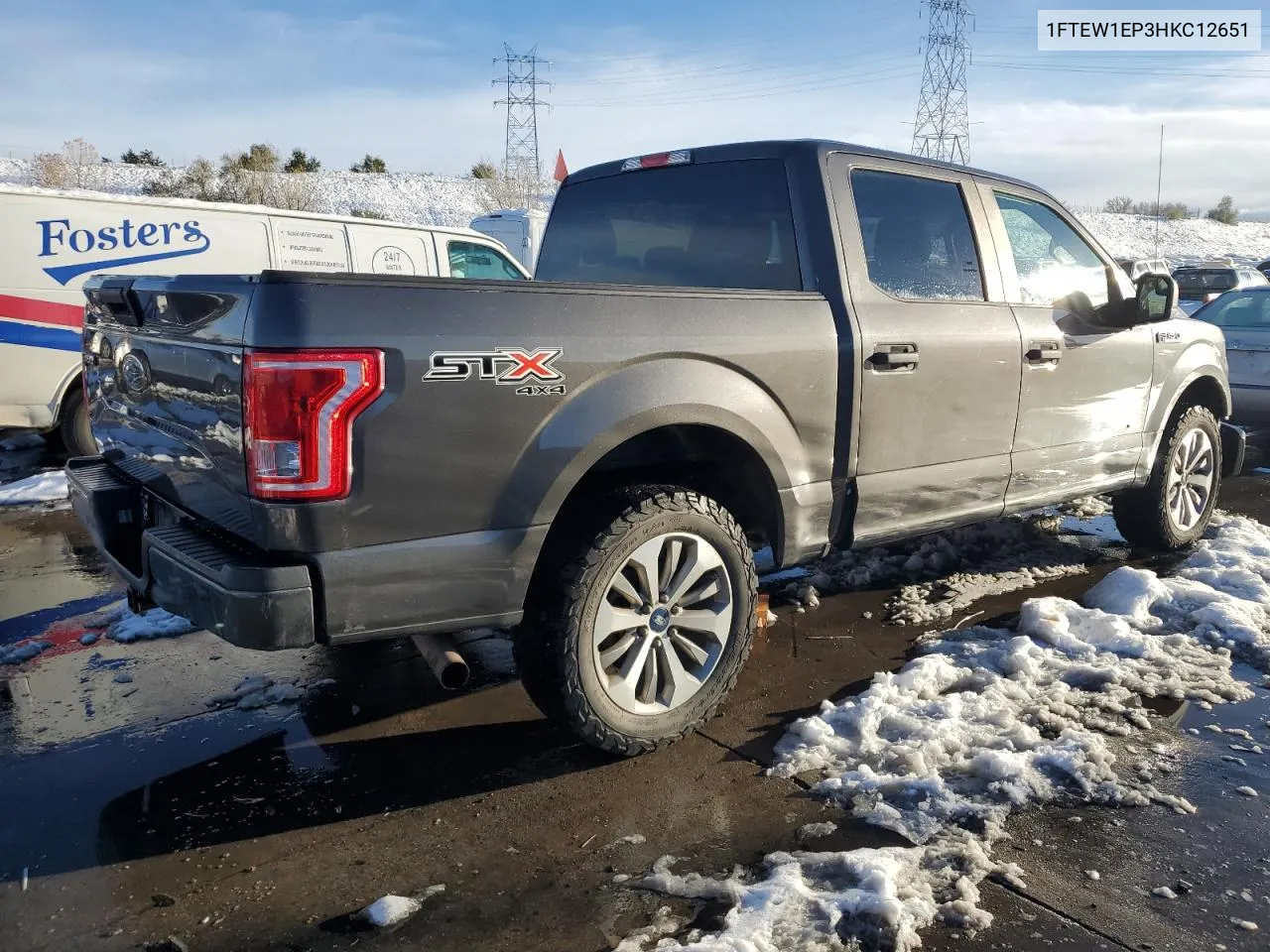 2017 Ford F150 Supercrew VIN: 1FTEW1EP3HKC12651 Lot: 79206884