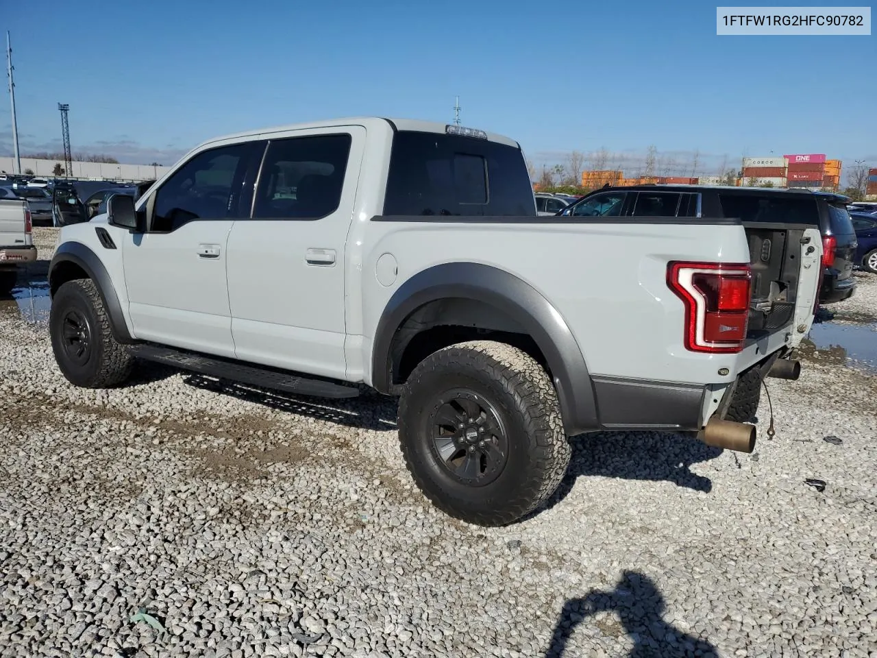 2017 Ford F150 Raptor VIN: 1FTFW1RG2HFC90782 Lot: 79253674