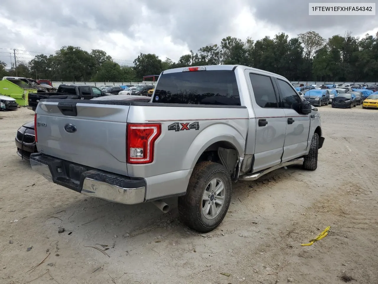 2017 Ford F150 Supercrew VIN: 1FTEW1EFXHFA54342 Lot: 79267814