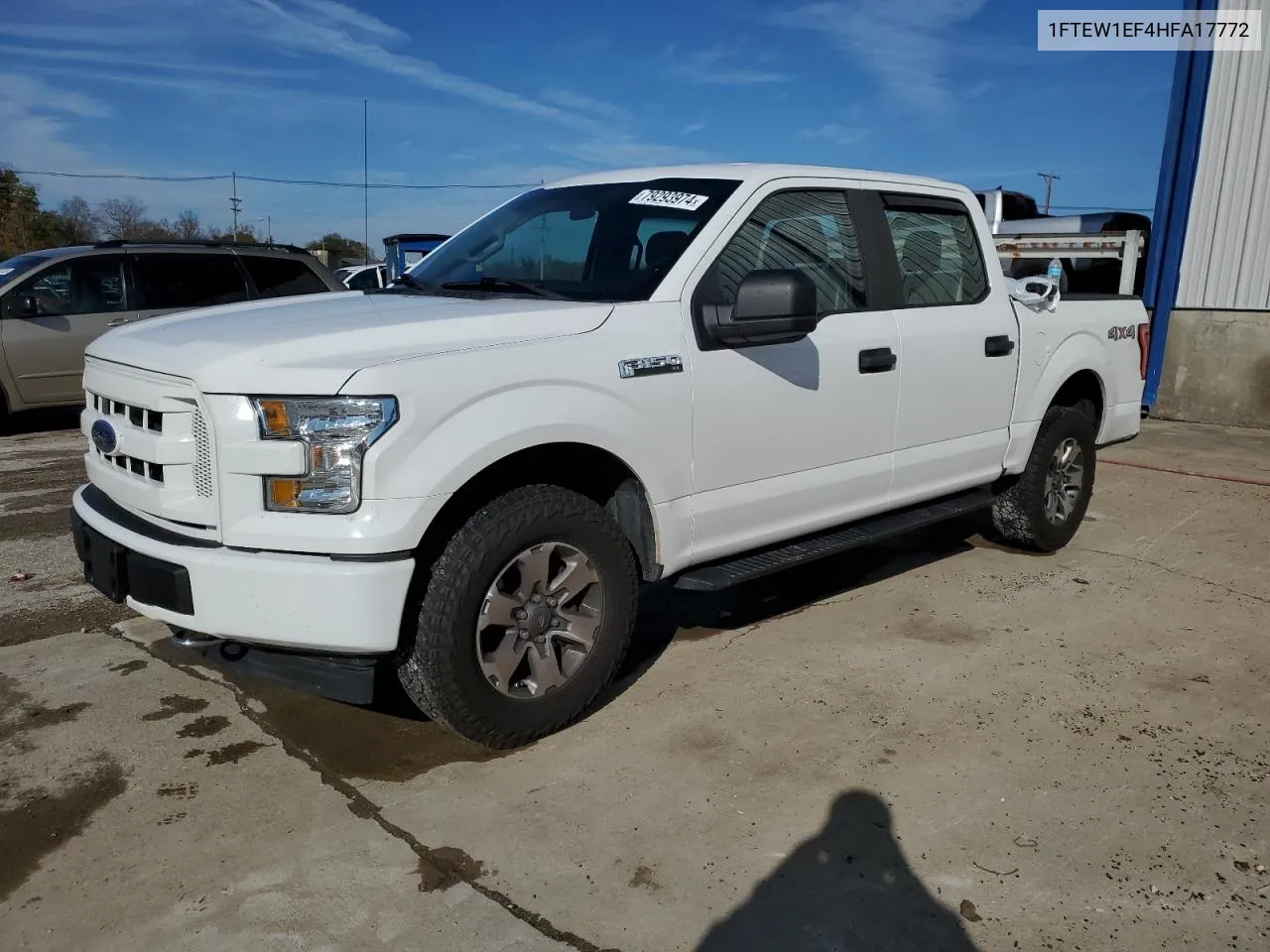 2017 Ford F150 Supercrew VIN: 1FTEW1EF4HFA17772 Lot: 79293974