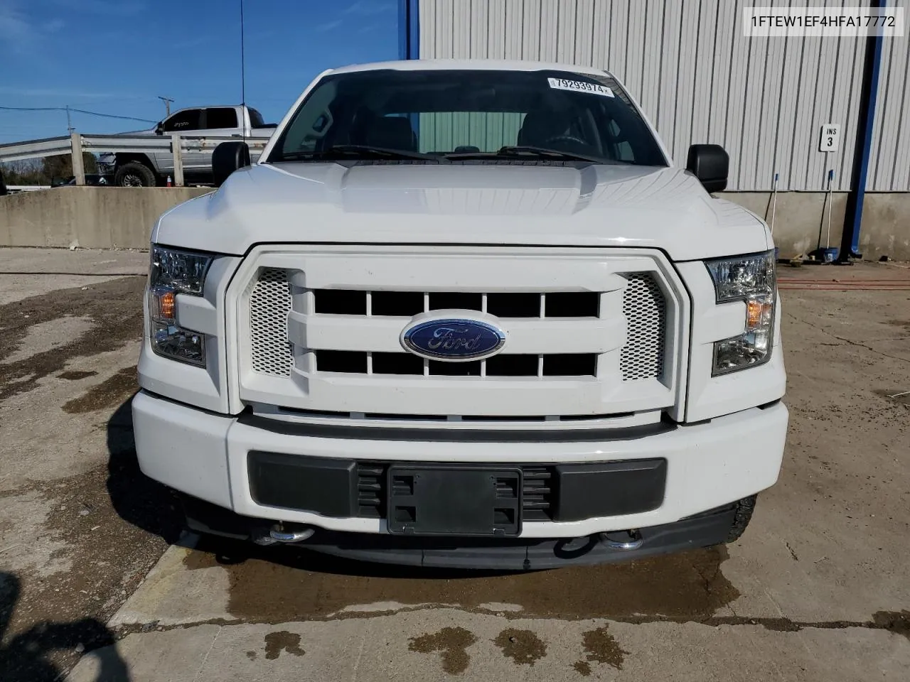 2017 Ford F150 Supercrew VIN: 1FTEW1EF4HFA17772 Lot: 79293974