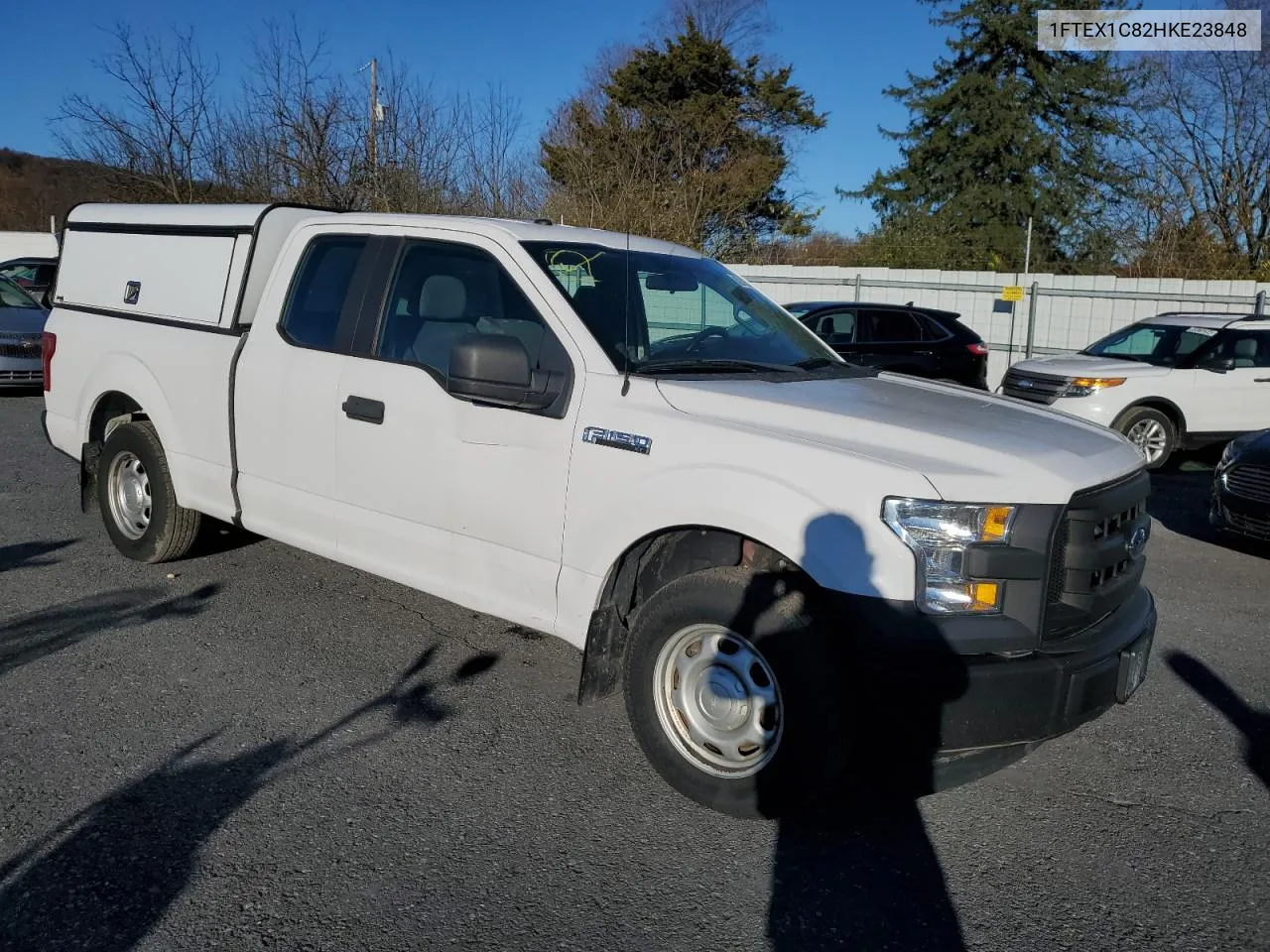 2017 Ford F150 Super Cab VIN: 1FTEX1C82HKE23848 Lot: 79424444