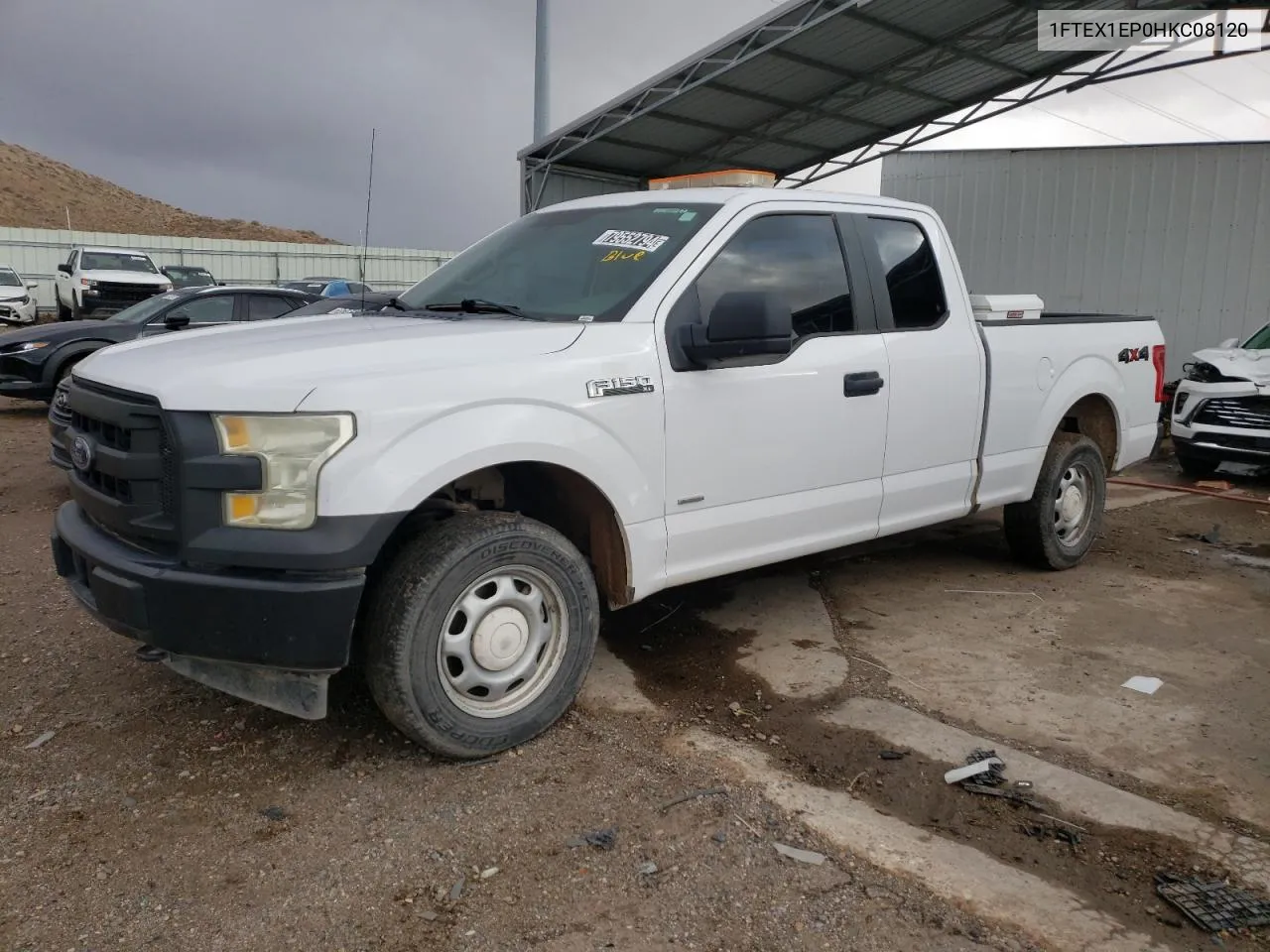 2017 Ford F150 Super Cab VIN: 1FTEX1EP0HKC08120 Lot: 79552794