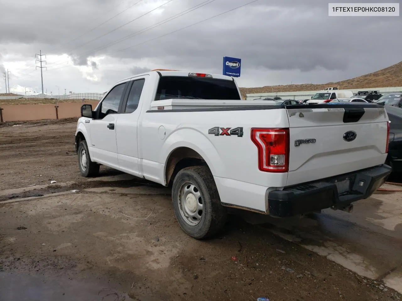 2017 Ford F150 Super Cab VIN: 1FTEX1EP0HKC08120 Lot: 79552794