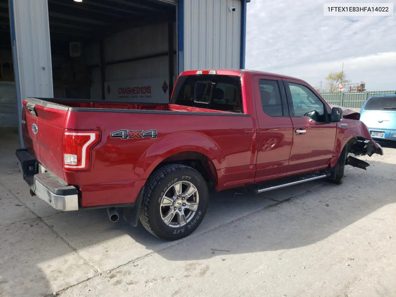 2017 Ford F150 Super Cab VIN: 1FTEX1E83HFA14022 Lot: 79663494