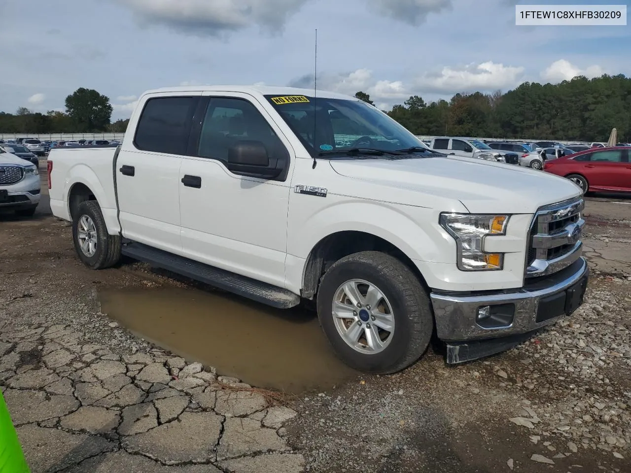 2017 Ford F150 Supercrew VIN: 1FTEW1C8XHFB30209 Lot: 79699514