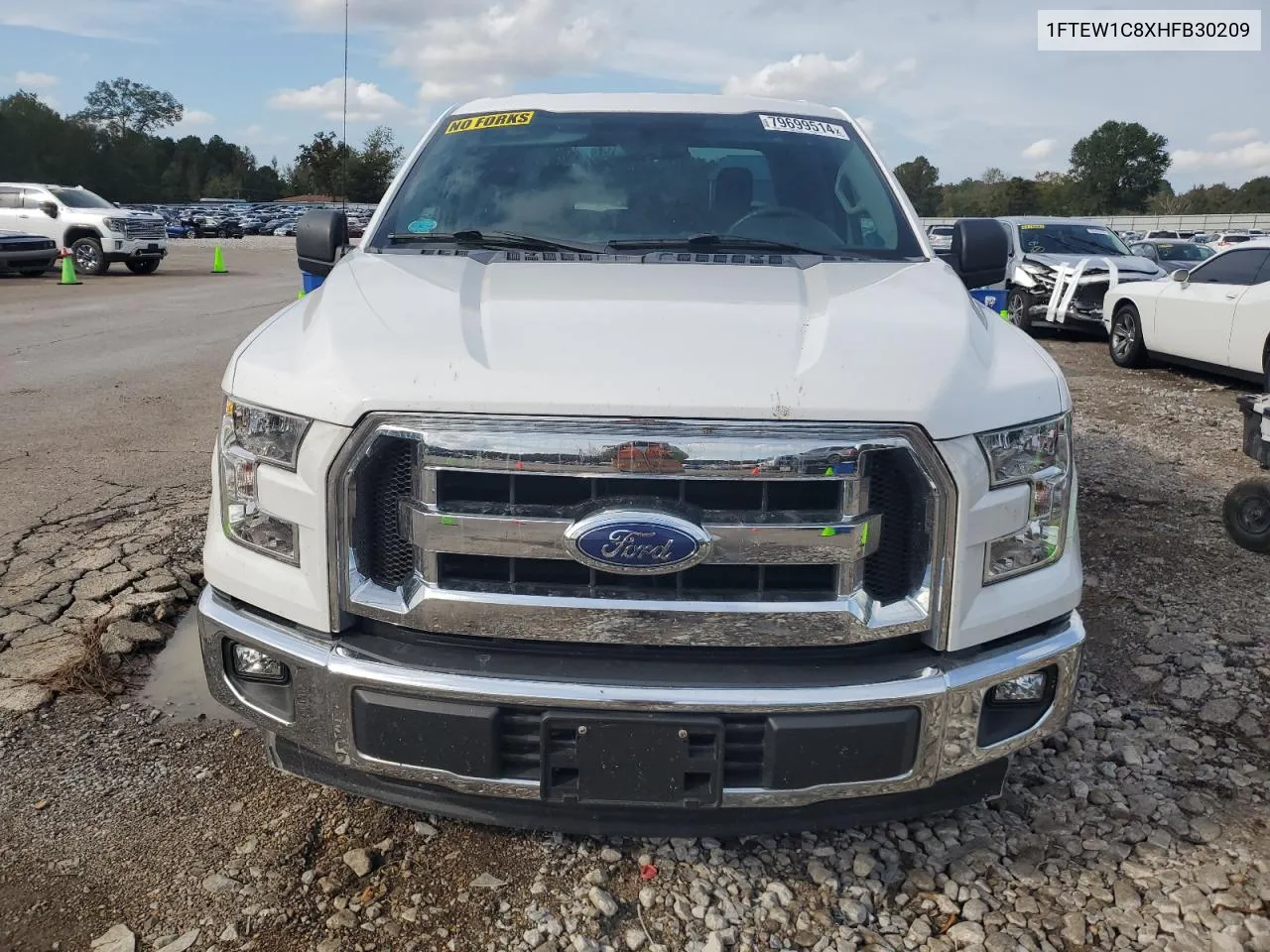 2017 Ford F150 Supercrew VIN: 1FTEW1C8XHFB30209 Lot: 79699514