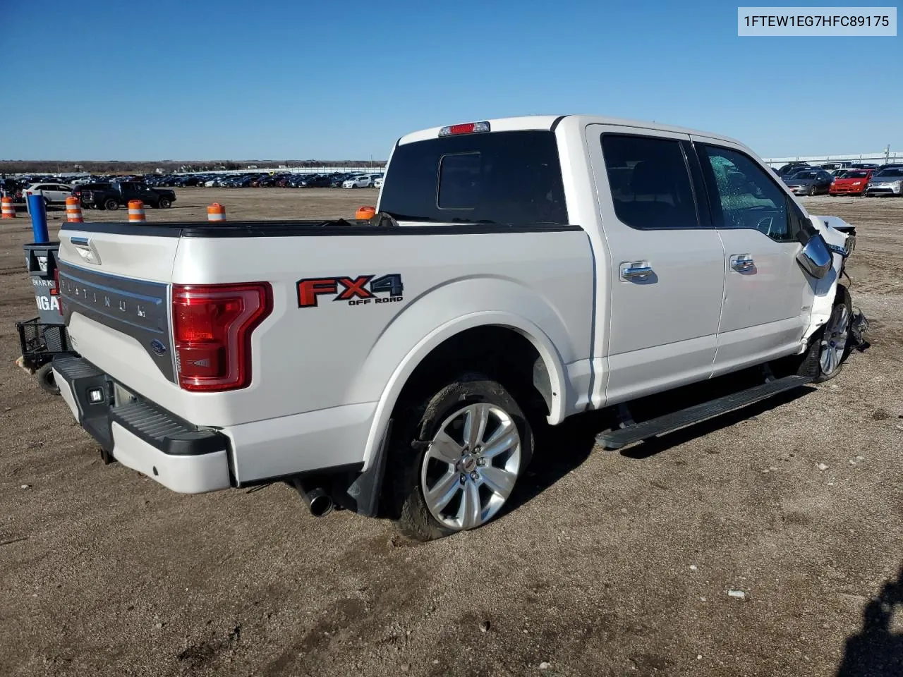 2017 Ford F150 Supercrew VIN: 1FTEW1EG7HFC89175 Lot: 81124124