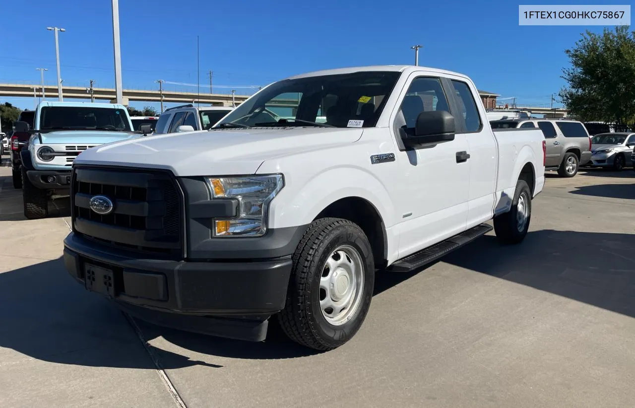 2017 Ford F150 Super Cab VIN: 1FTEX1CG0HKC75867 Lot: 81131264