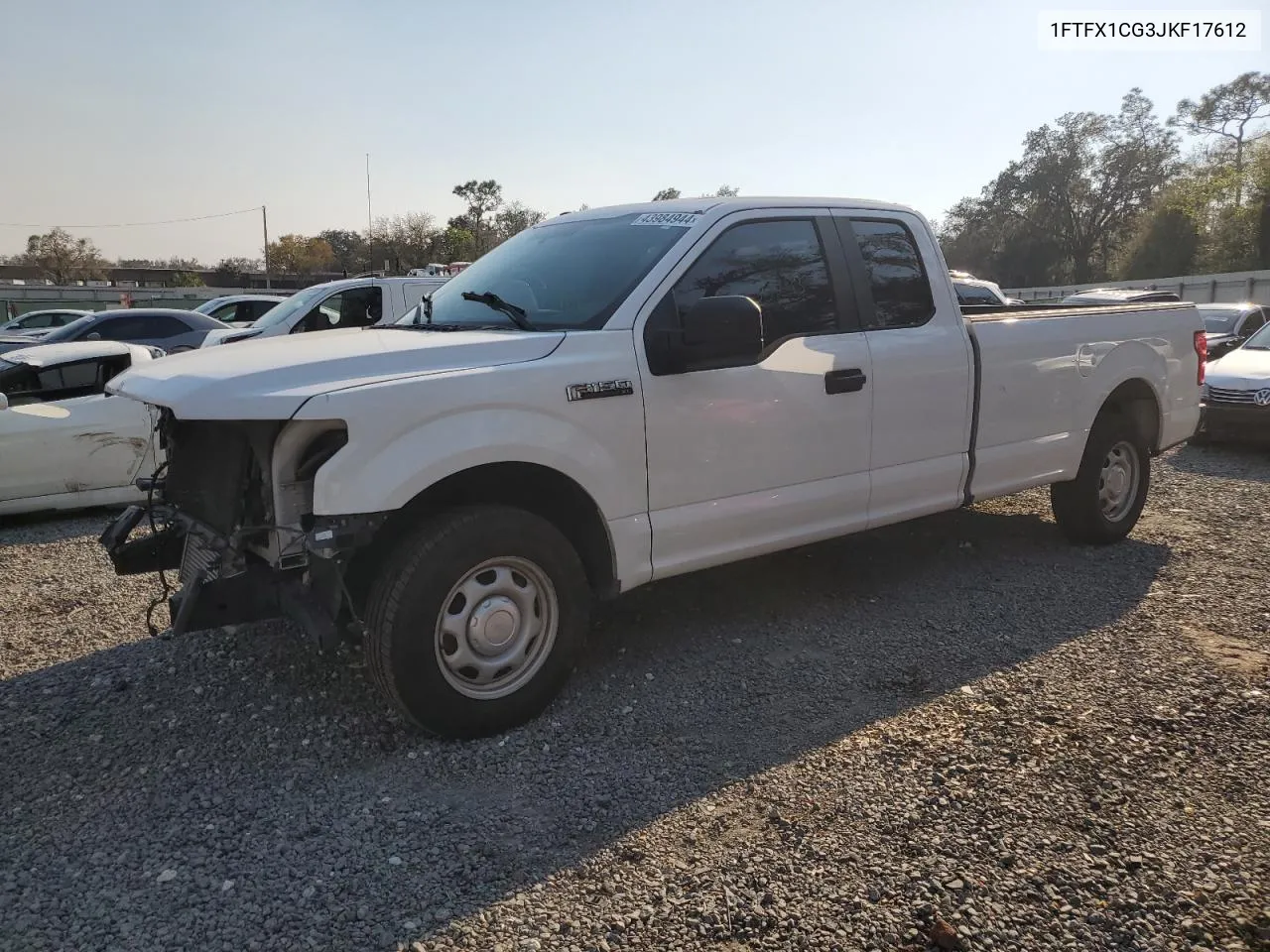 2018 Ford F150 Super Cab VIN: 1FTFX1CG3JKF17612 Lot: 43984944