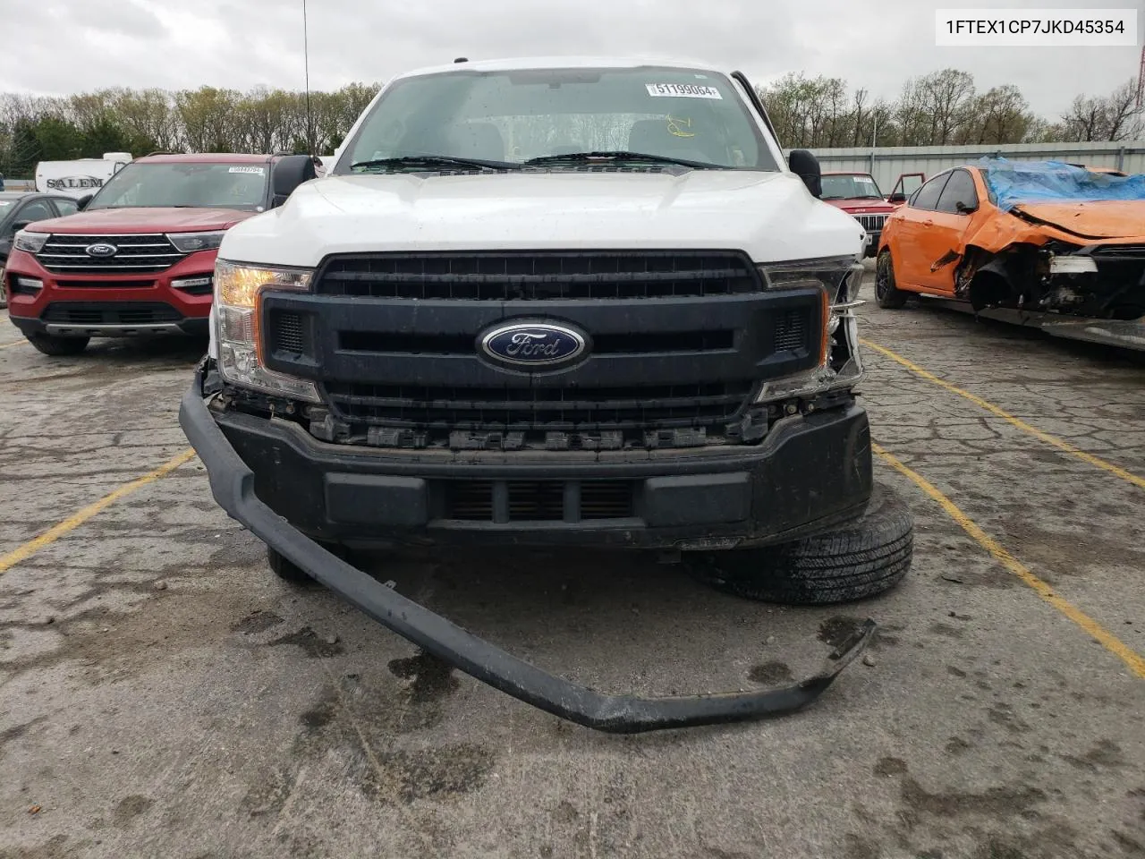 1FTEX1CP7JKD45354 2018 Ford F150 Super Cab