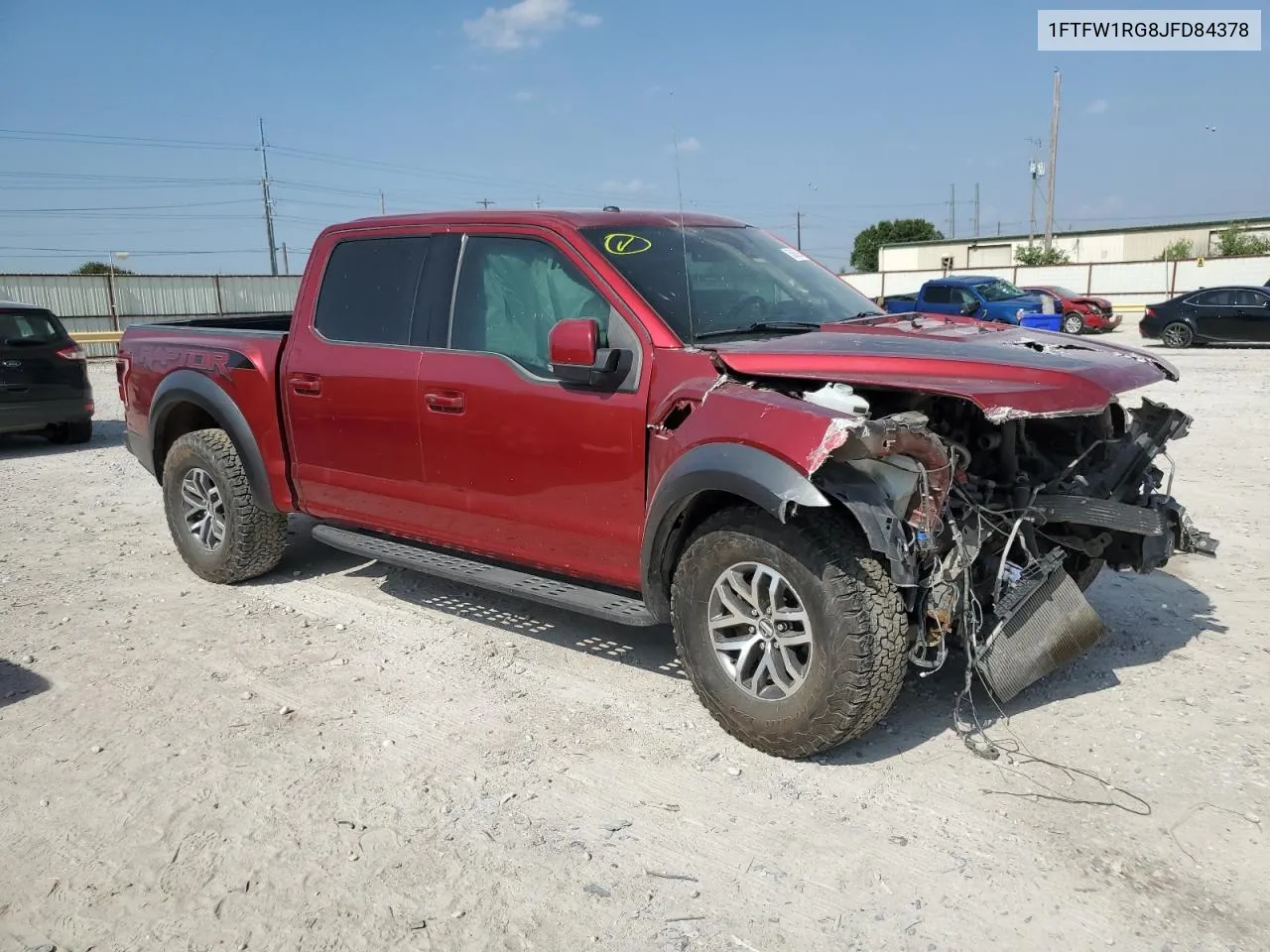 2018 Ford F150 Raptor VIN: 1FTFW1RG8JFD84378 Lot: 53863834