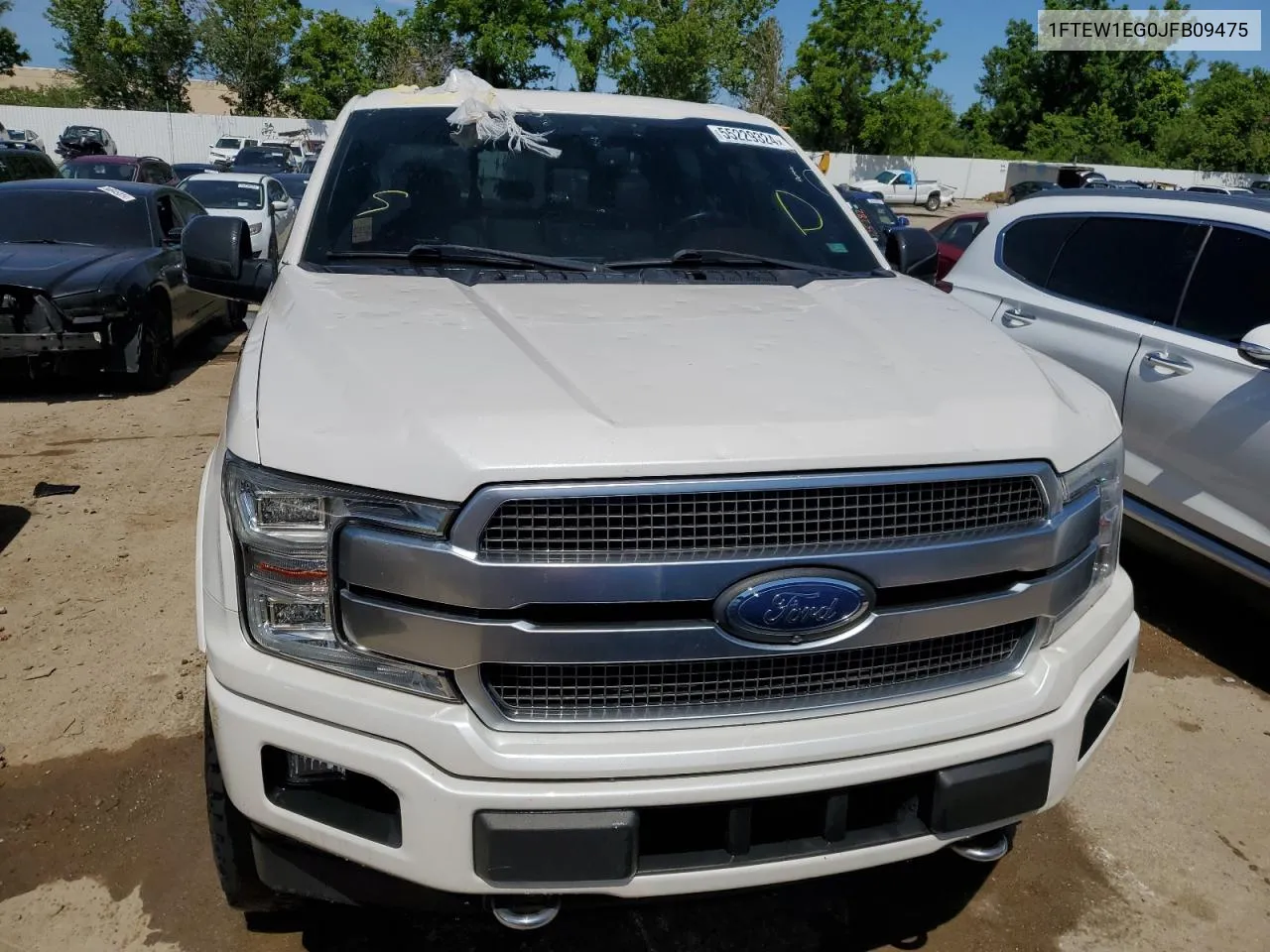 2018 Ford F150 Supercrew VIN: 1FTEW1EG0JFB09475 Lot: 55229324