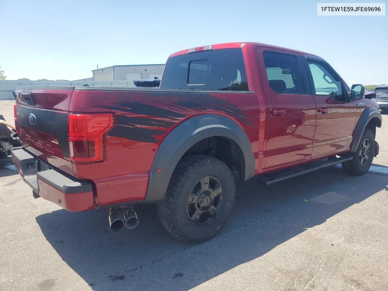 2018 Ford F150 Supercrew VIN: 1FTEW1E59JFE69696 Lot: 55528584