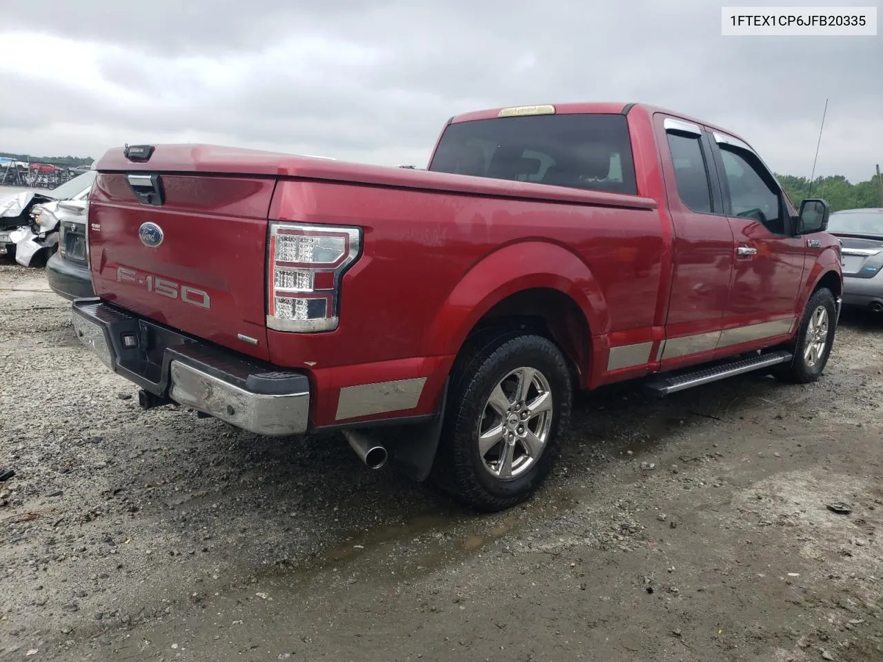 2018 Ford F150 Super Cab VIN: 1FTEX1CP6JFB20335 Lot: 57551314