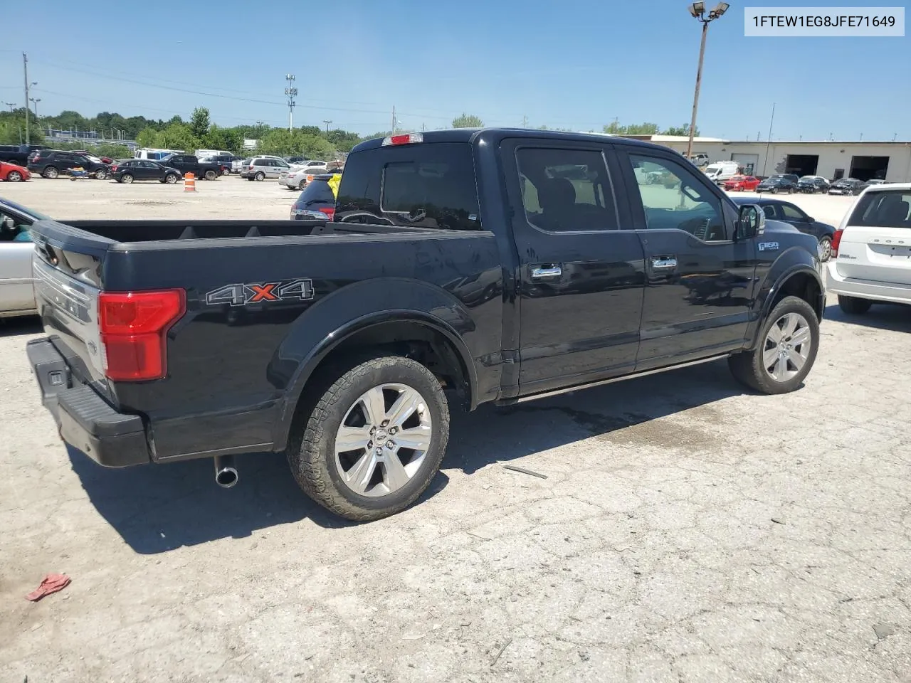 2018 Ford F150 Supercrew VIN: 1FTEW1EG8JFE71649 Lot: 58240454