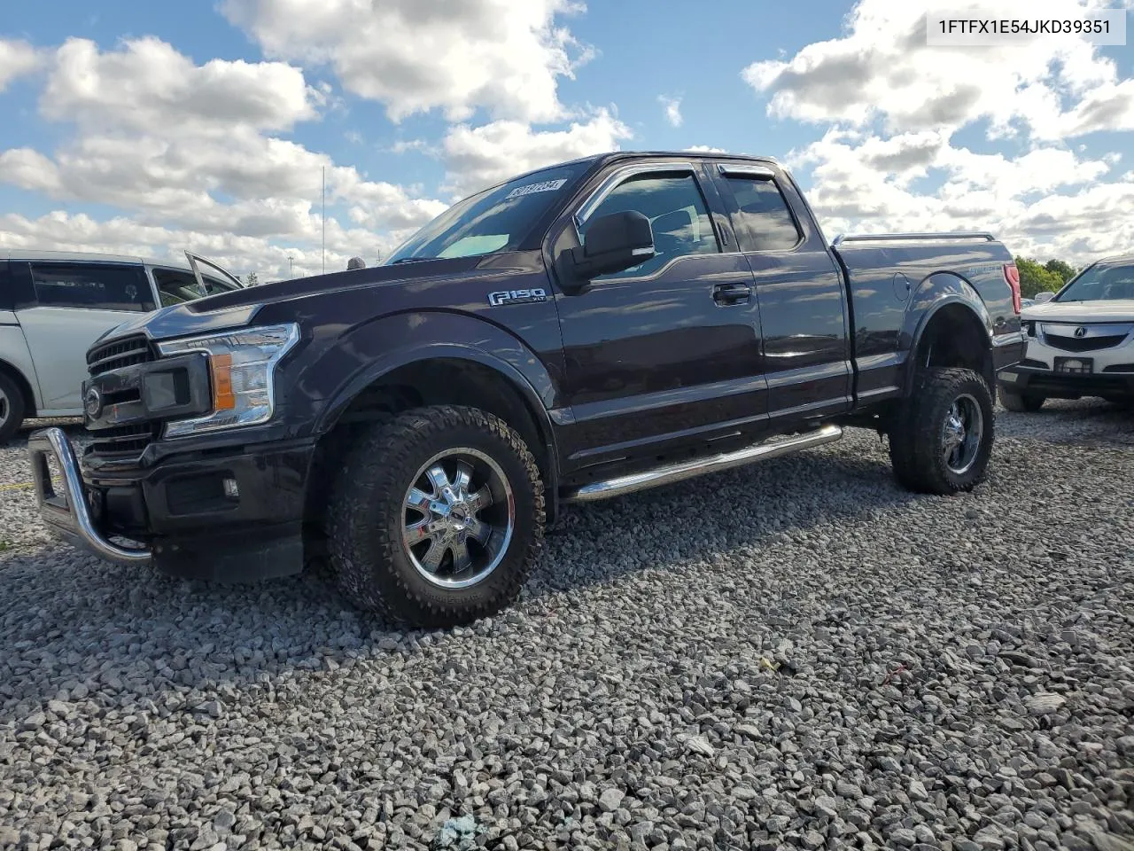 2018 Ford F150 Super Cab VIN: 1FTFX1E54JKD39351 Lot: 60197234