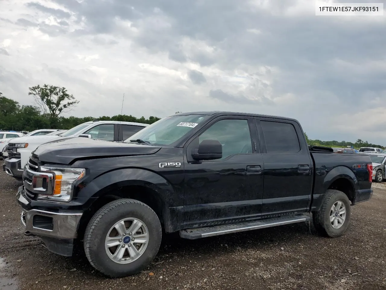 2018 Ford F150 Supercrew VIN: 1FTEW1E57JKF93151 Lot: 60717104