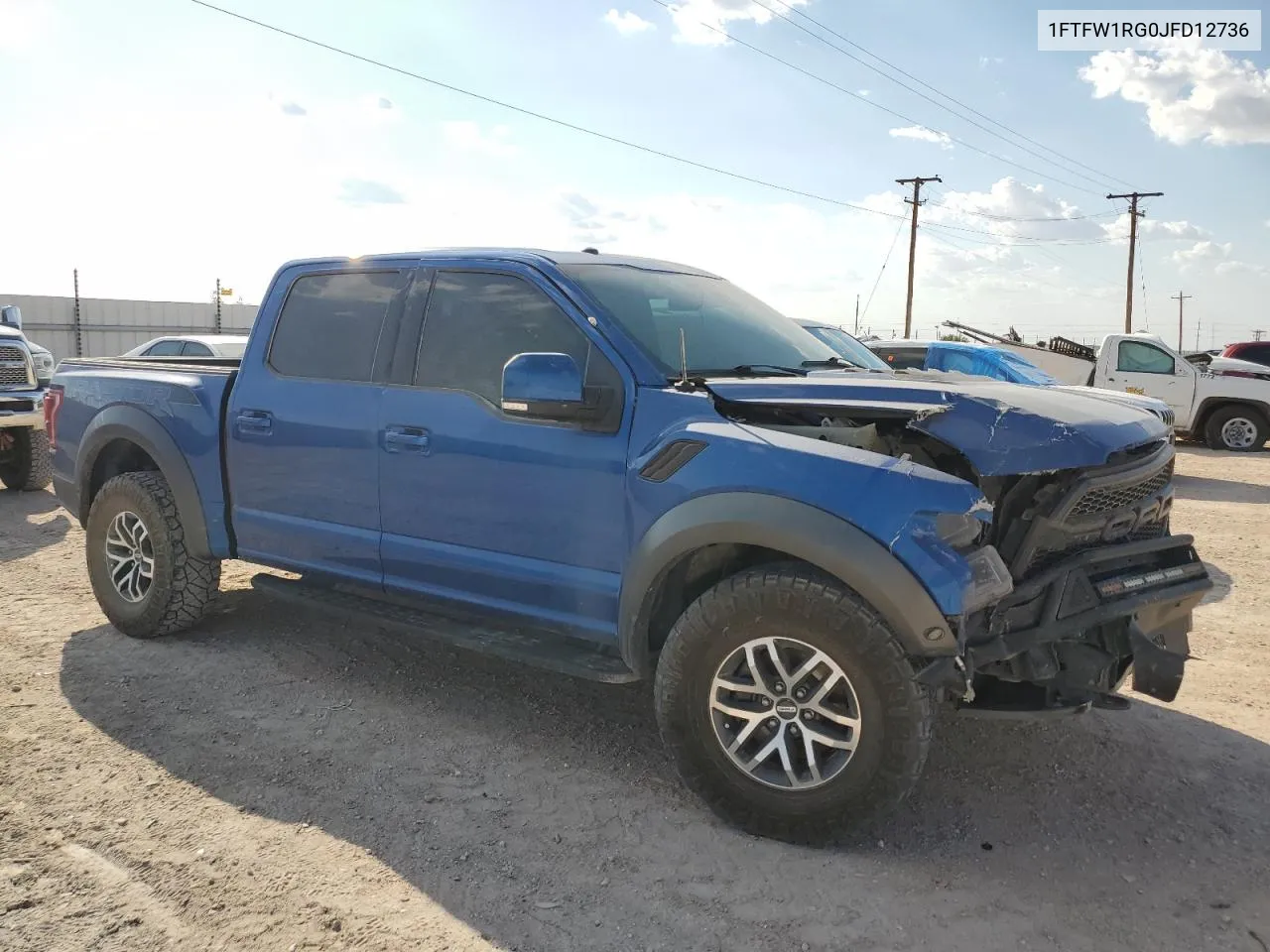 2018 Ford F150 Raptor VIN: 1FTFW1RG0JFD12736 Lot: 62499704