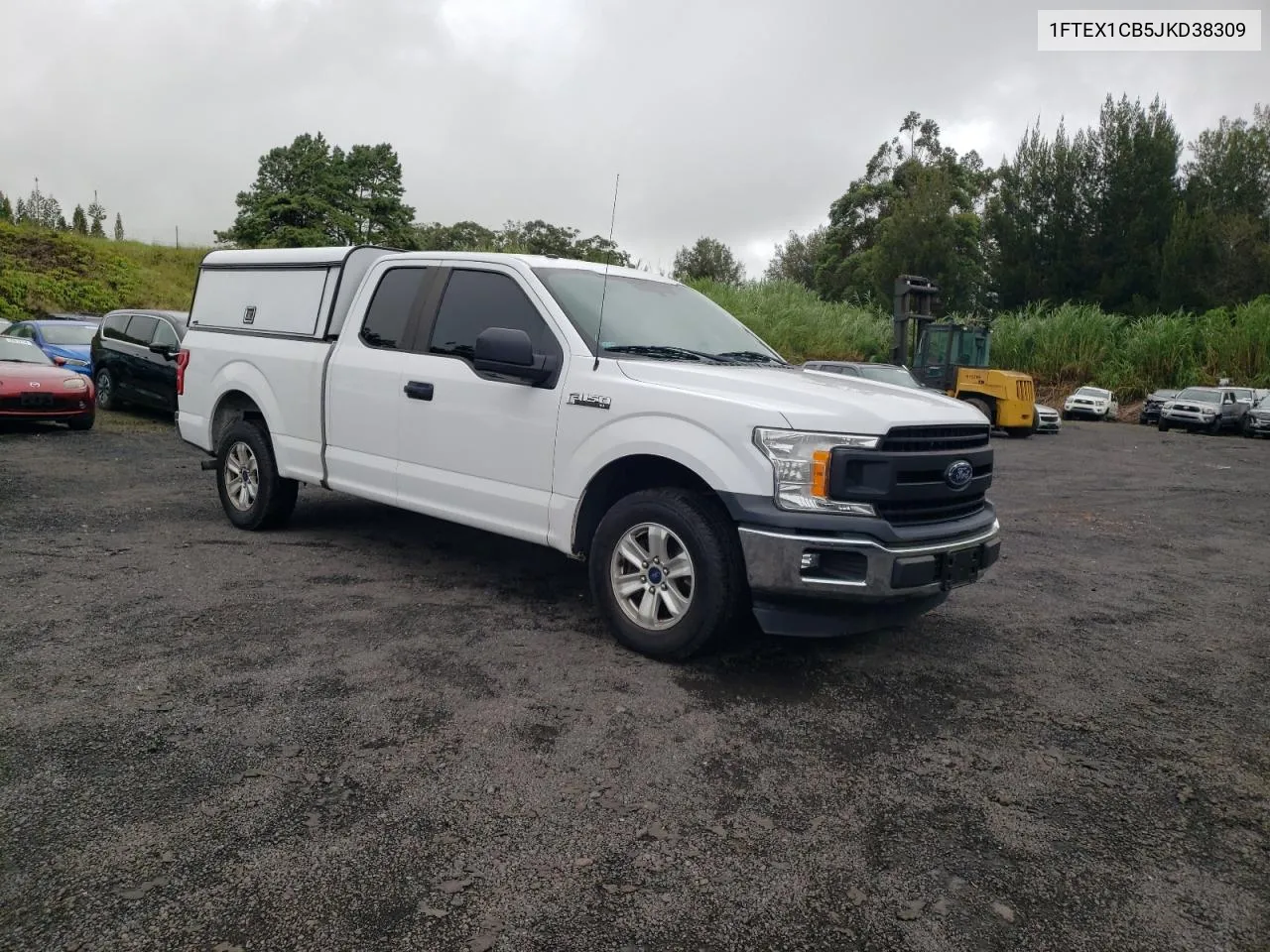 2018 Ford F150 Super Cab VIN: 1FTEX1CB5JKD38309 Lot: 63808714