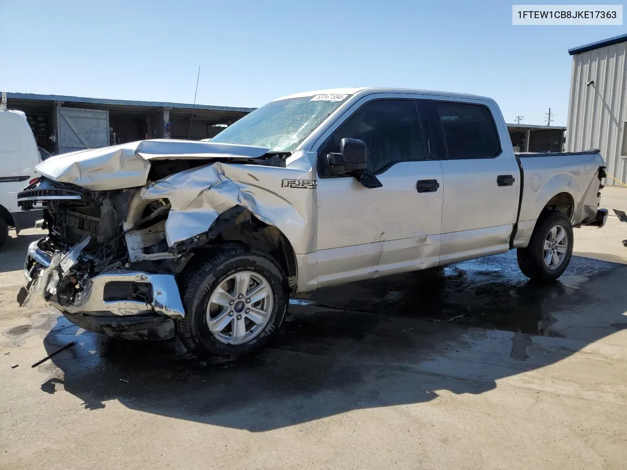 2018 Ford F150 Supercrew VIN: 1FTEW1CB8JKE17363 Lot: 63867694