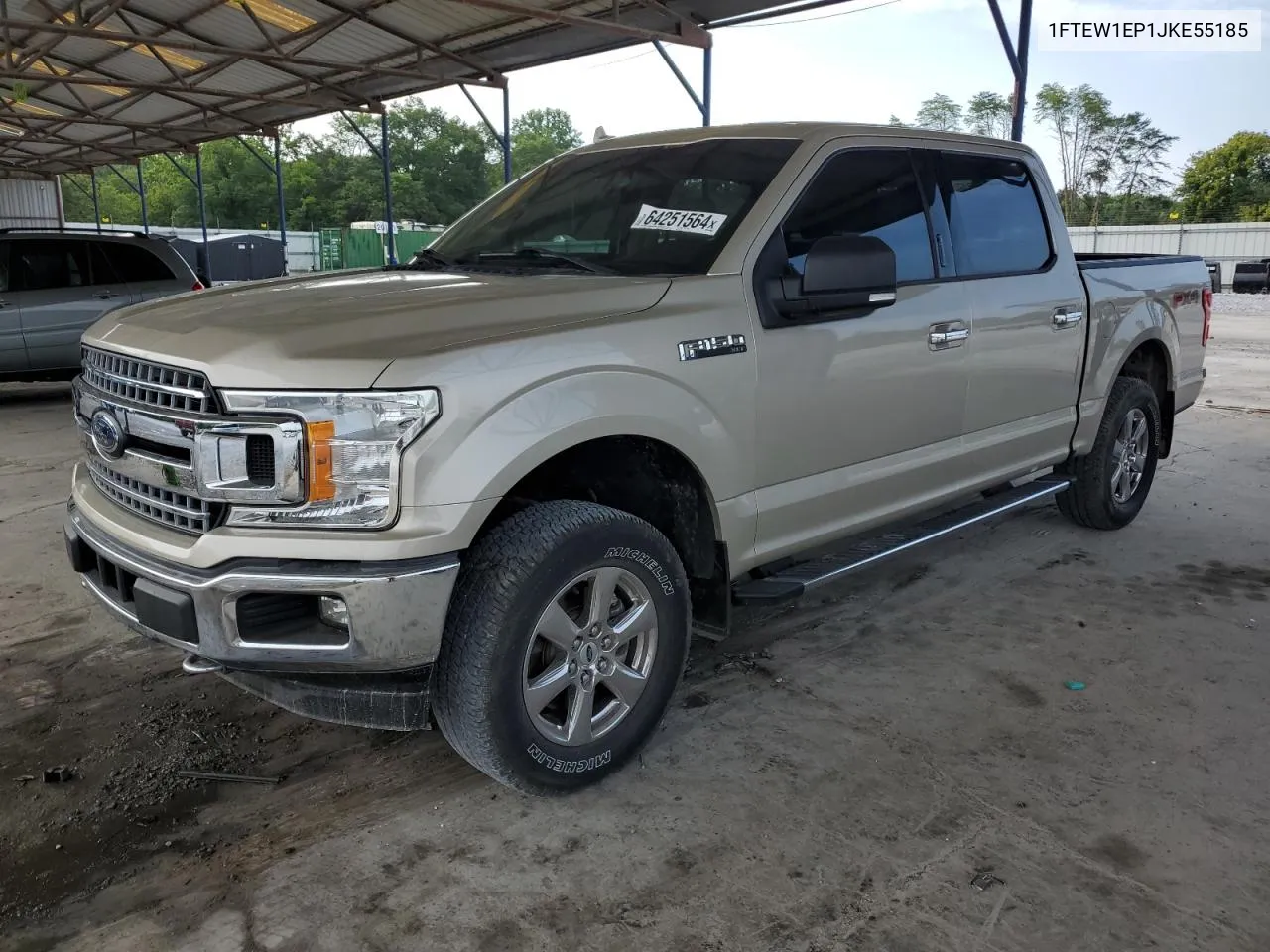 2018 Ford F150 Supercrew VIN: 1FTEW1EP1JKE55185 Lot: 64251564