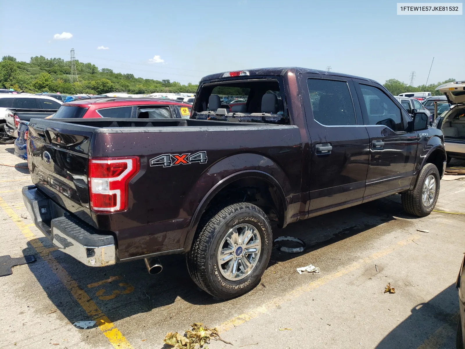 2018 Ford F150 Supercrew VIN: 1FTEW1E57JKE81532 Lot: 64677074