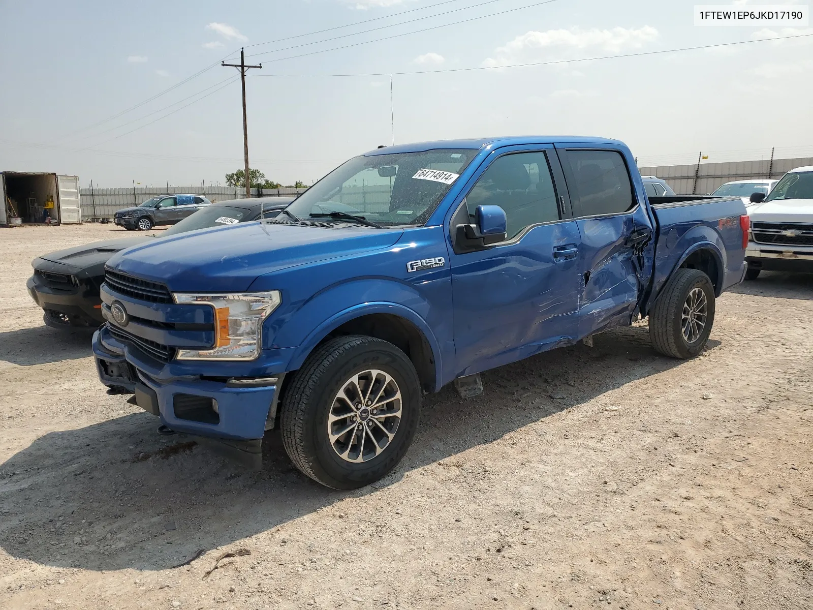 2018 Ford F150 Supercrew VIN: 1FTEW1EP6JKD17190 Lot: 64714914