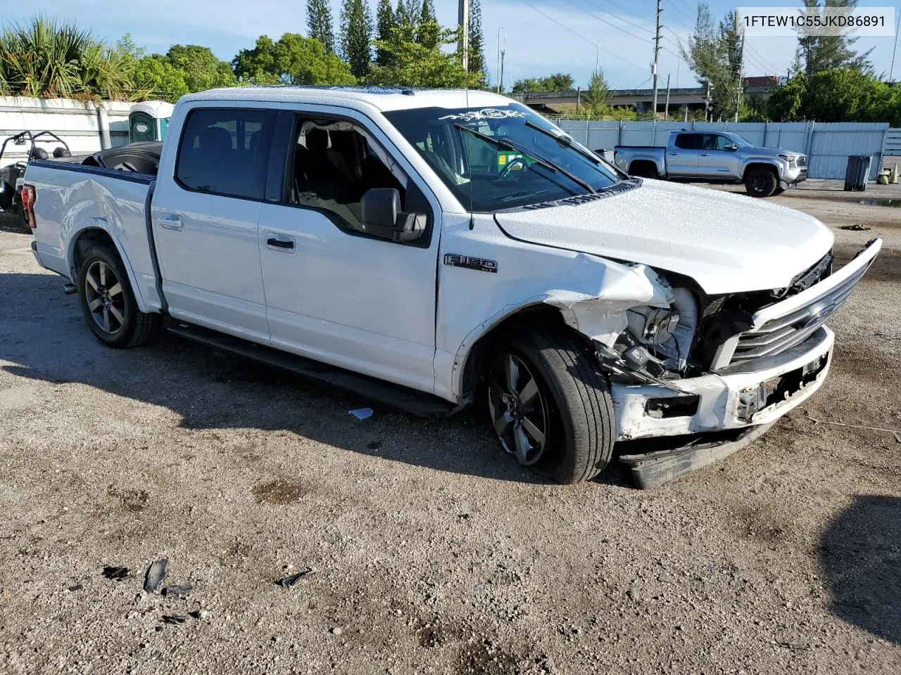 2018 Ford F150 Supercrew VIN: 1FTEW1C55JKD86891 Lot: 65000054