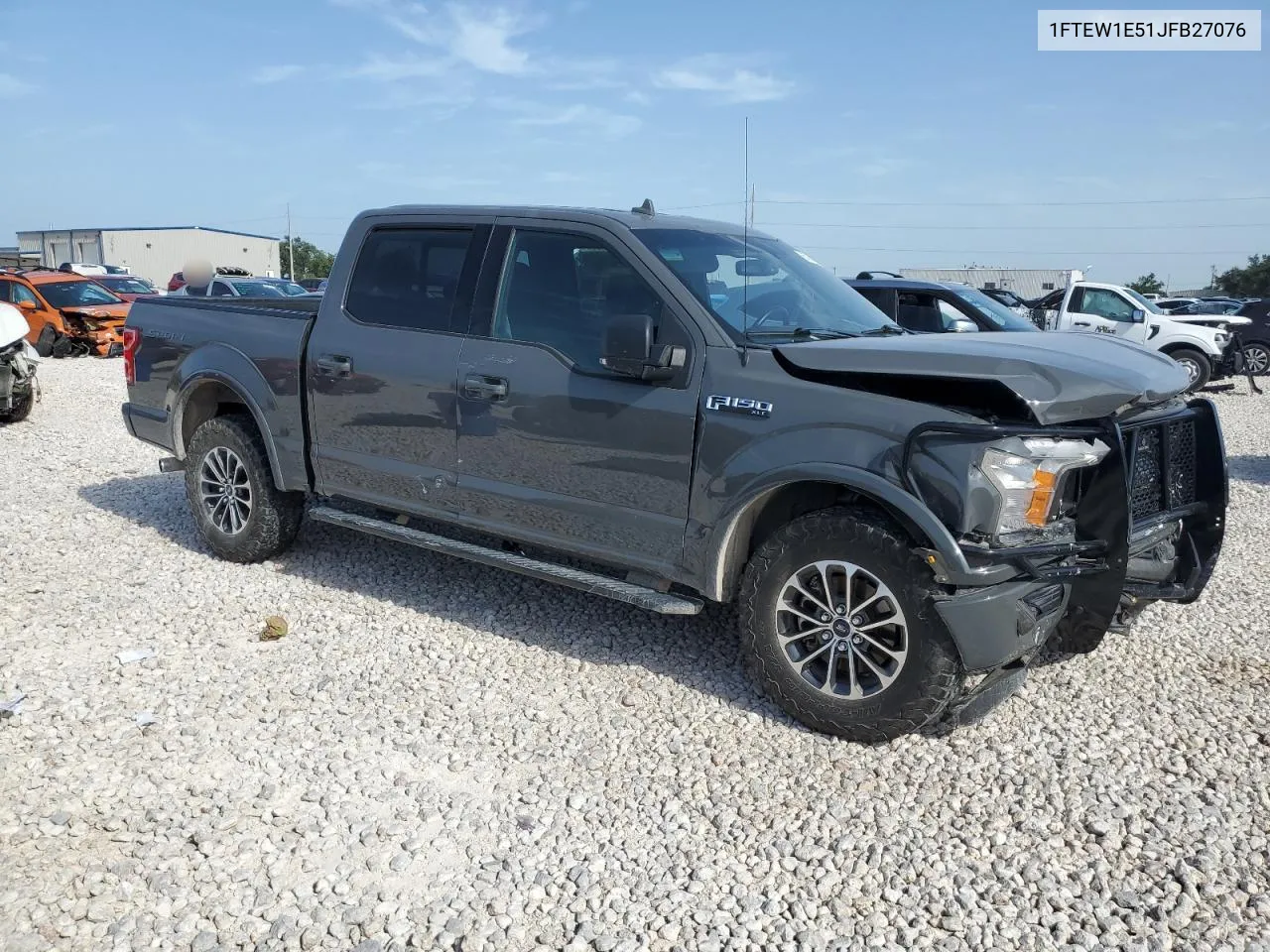 2018 Ford F150 Supercrew VIN: 1FTEW1E51JFB27076 Lot: 65164194