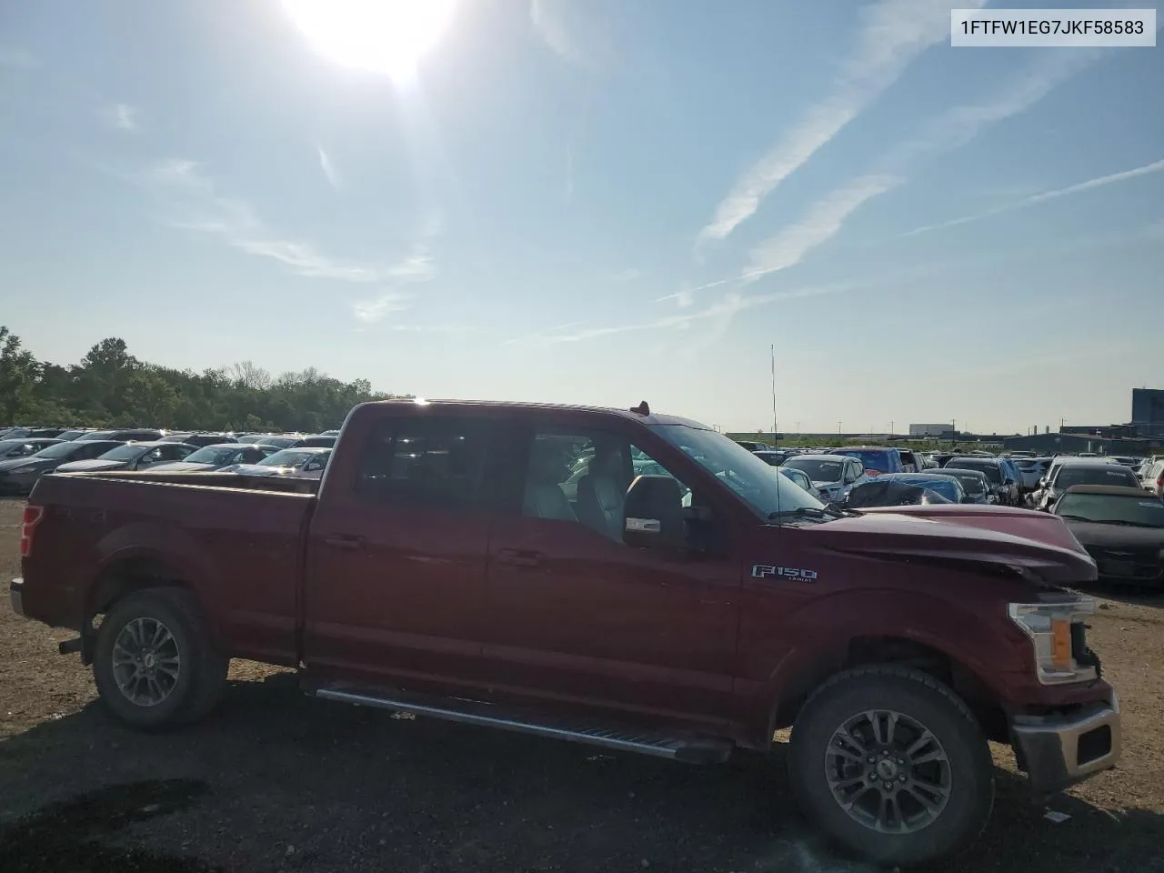 1FTFW1EG7JKF58583 2018 Ford F150 Supercrew