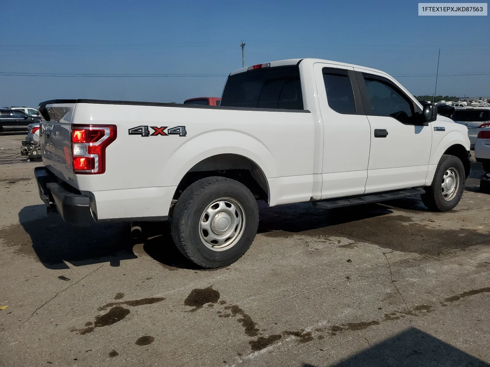 2018 Ford F150 Super Cab VIN: 1FTEX1EPXJKD87563 Lot: 65832604