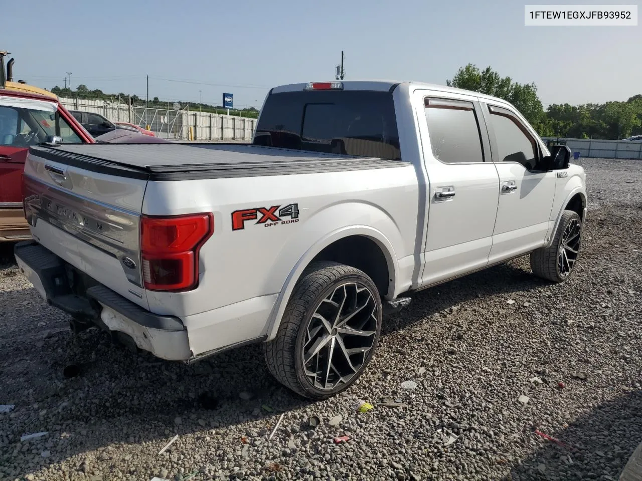 2018 Ford F150 Supercrew VIN: 1FTEW1EGXJFB93952 Lot: 65836274