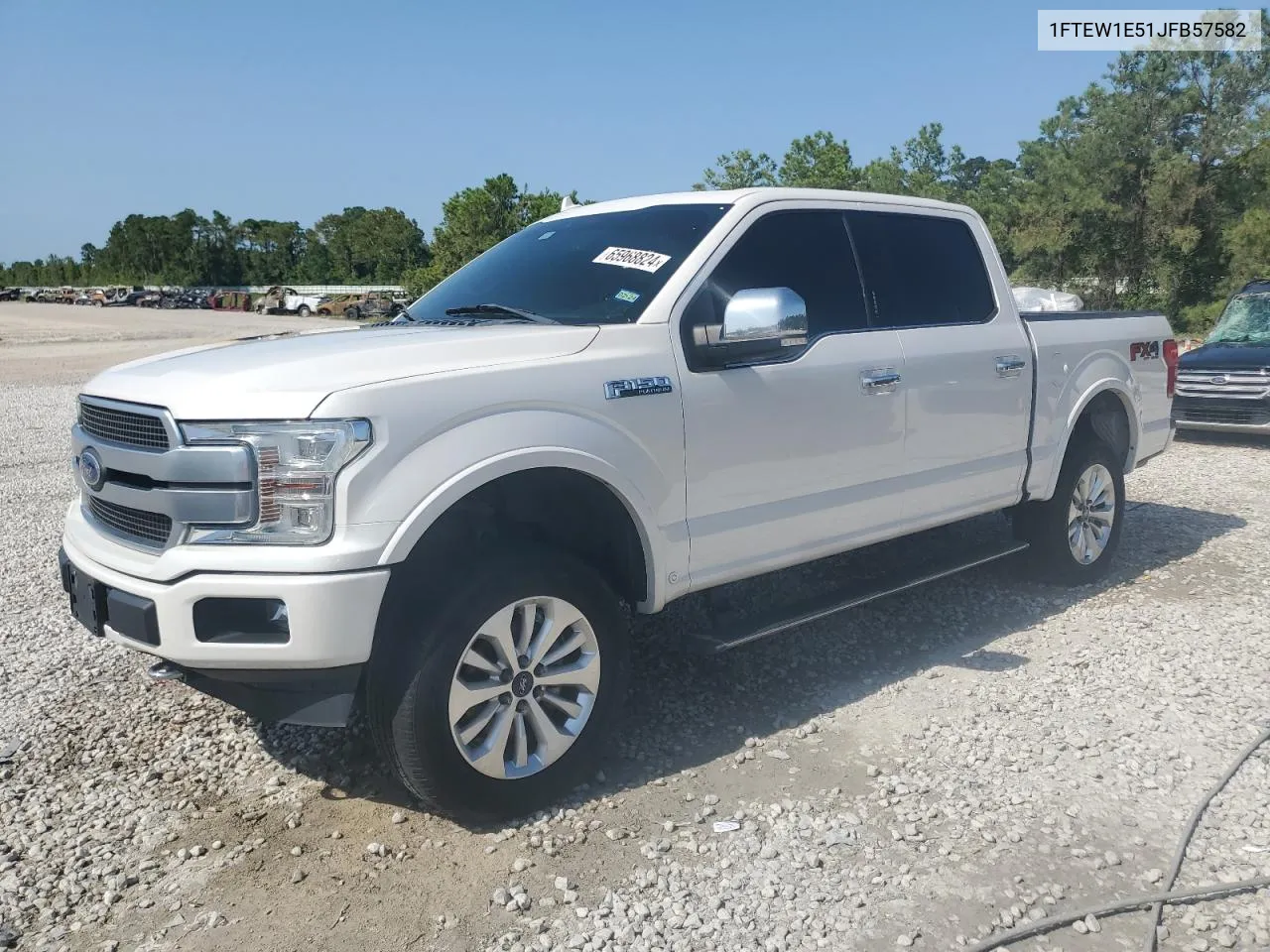 2018 Ford F150 Supercrew VIN: 1FTEW1E51JFB57582 Lot: 65968824