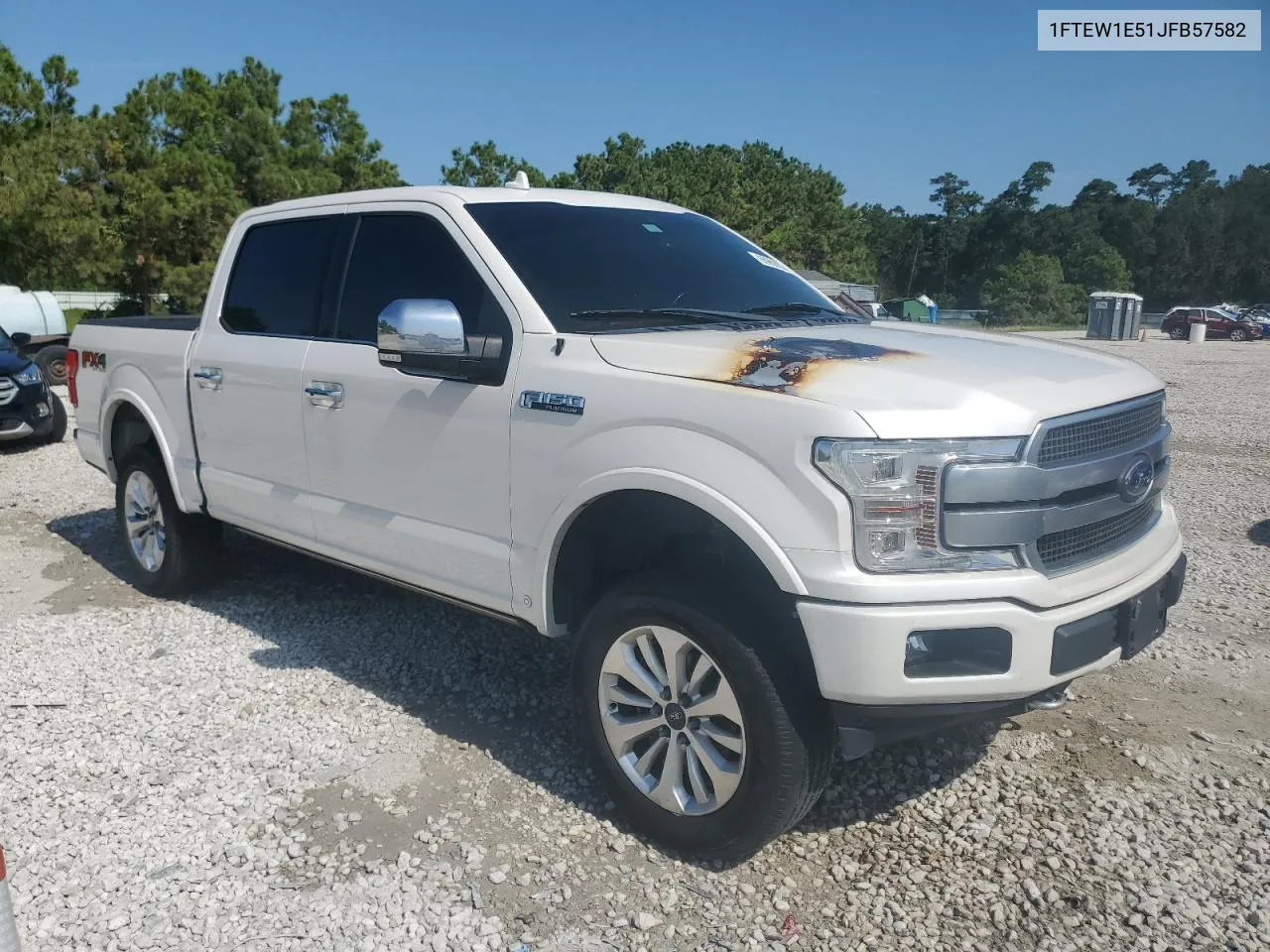 2018 Ford F150 Supercrew VIN: 1FTEW1E51JFB57582 Lot: 65968824